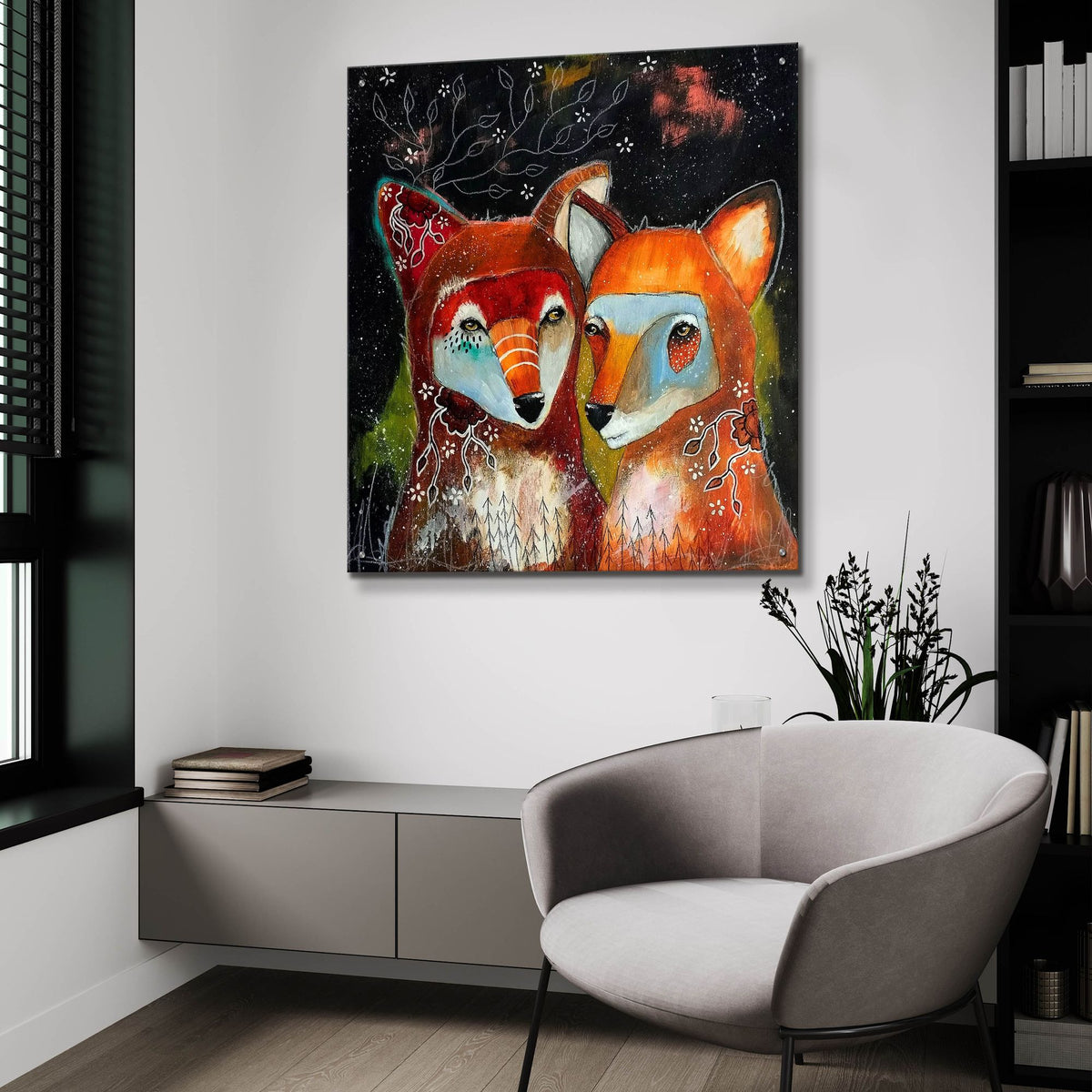 Epic Art 'Home Is Wherever You Are' by The Secret Hermit, Acrylic Glass Wall Art,36x36