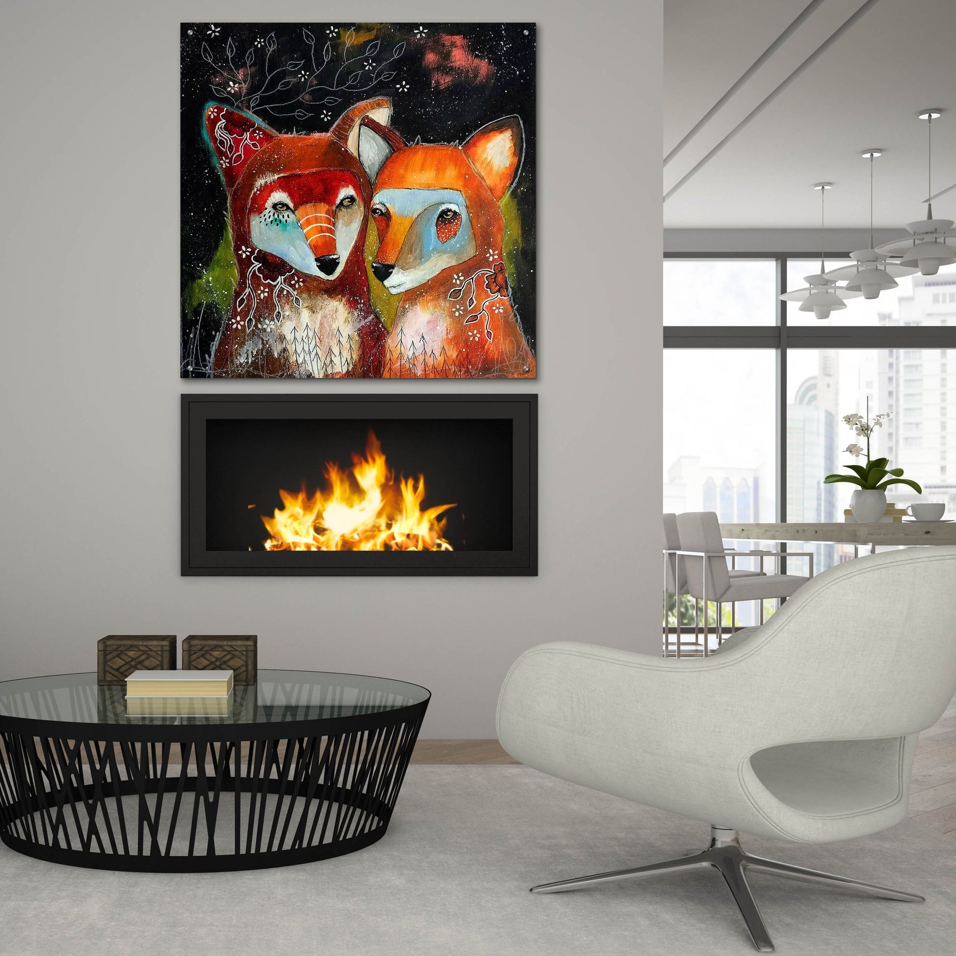 Epic Art 'Home Is Wherever You Are' by The Secret Hermit, Acrylic Glass Wall Art,36x36