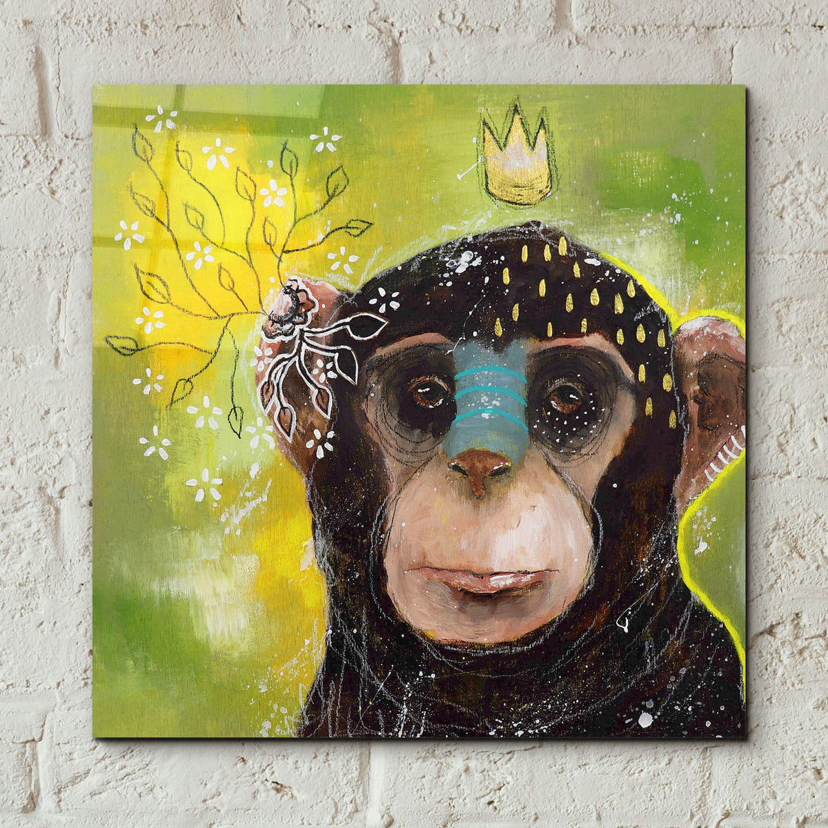 Epic Art 'Let The Confusion Go' by The Secret Hermit, Acrylic Glass Wall Art,12x12