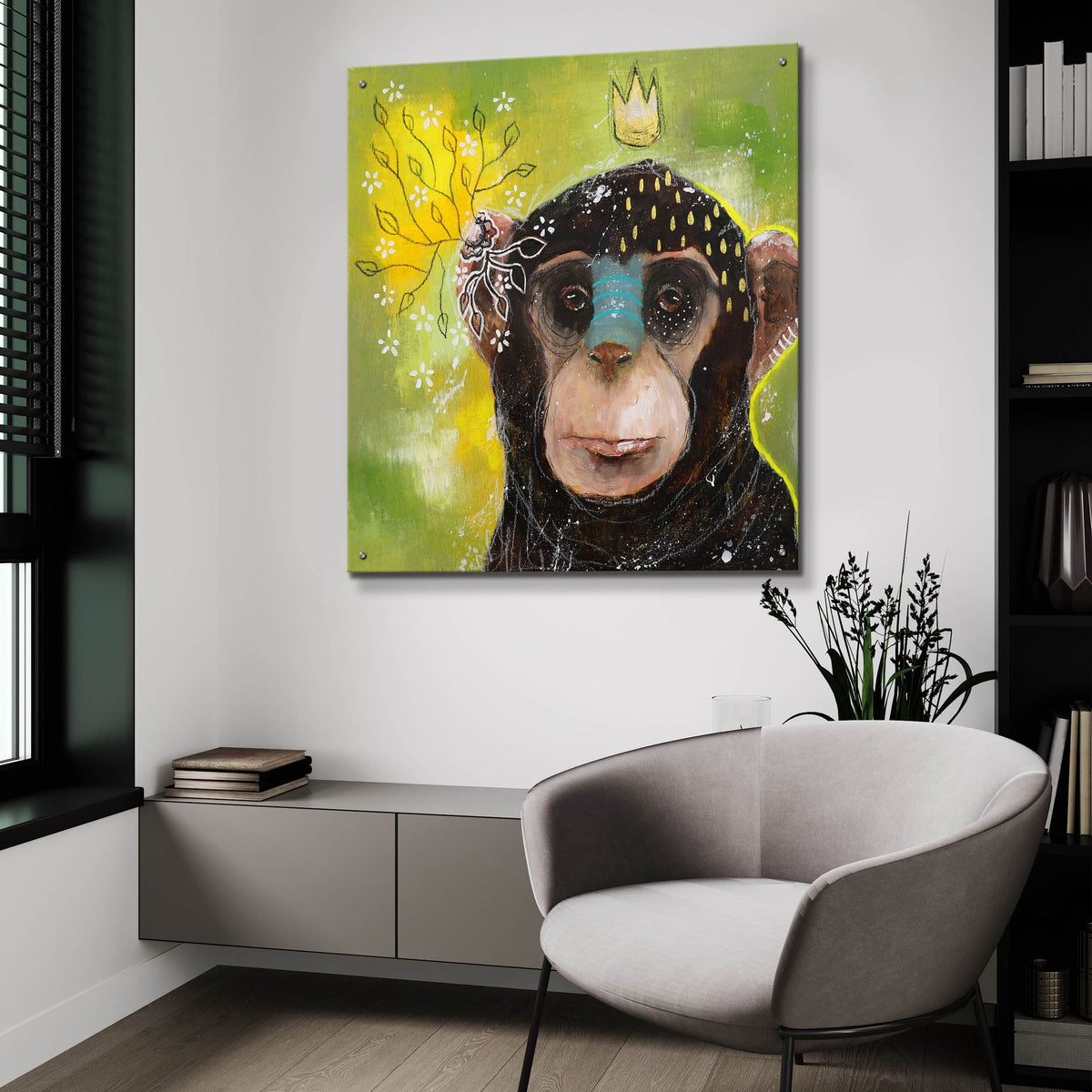 Epic Art 'Let The Confusion Go' by The Secret Hermit, Acrylic Glass Wall Art,36x36