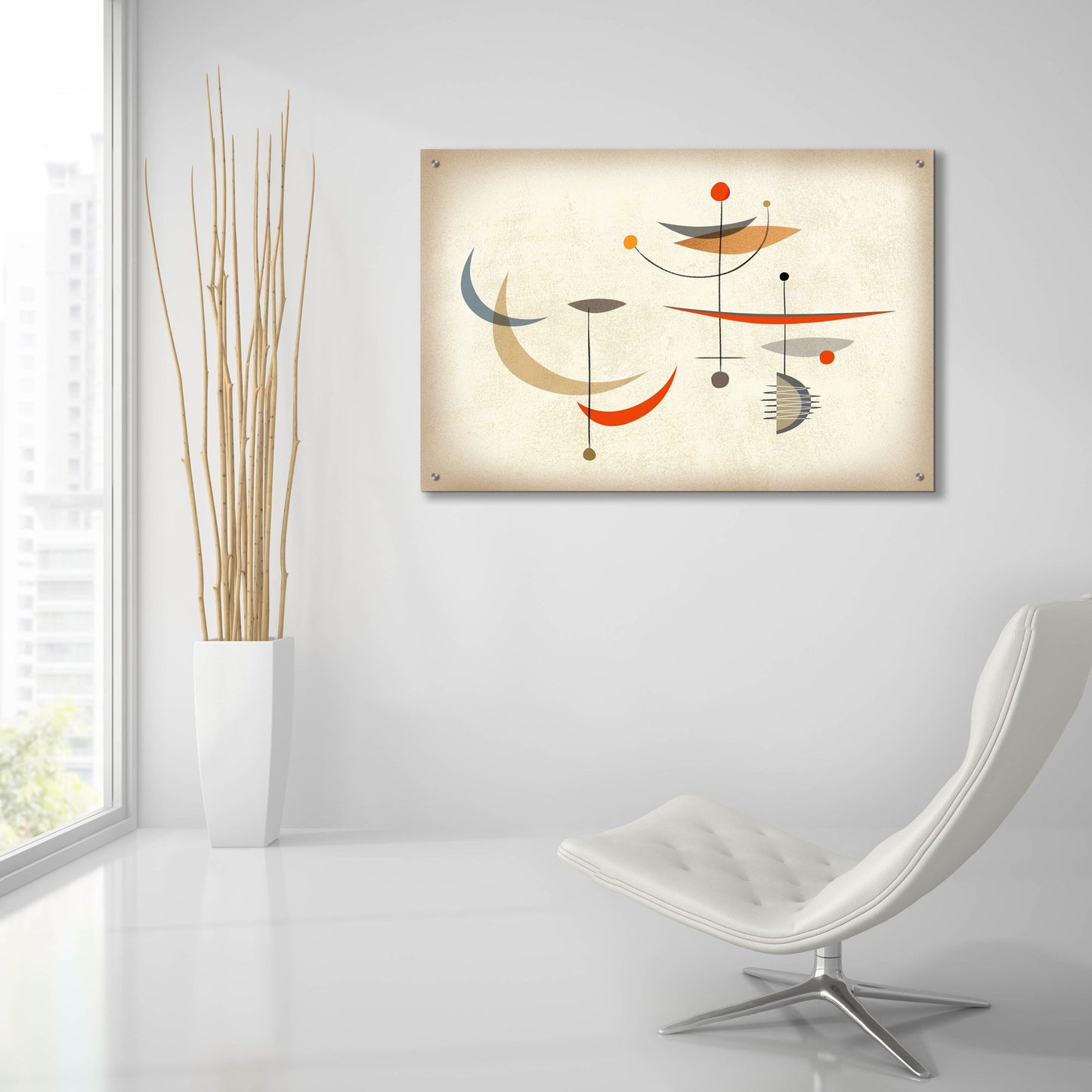 Epic Art 'Atomic Balance' by James Theodore, Acrylic Glass Wall Art,36x24