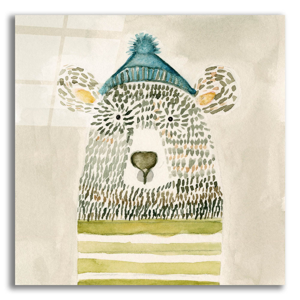Epic Art 'Chester Bear' by Natalie Timbrook, Acrylic Glass Wall Art