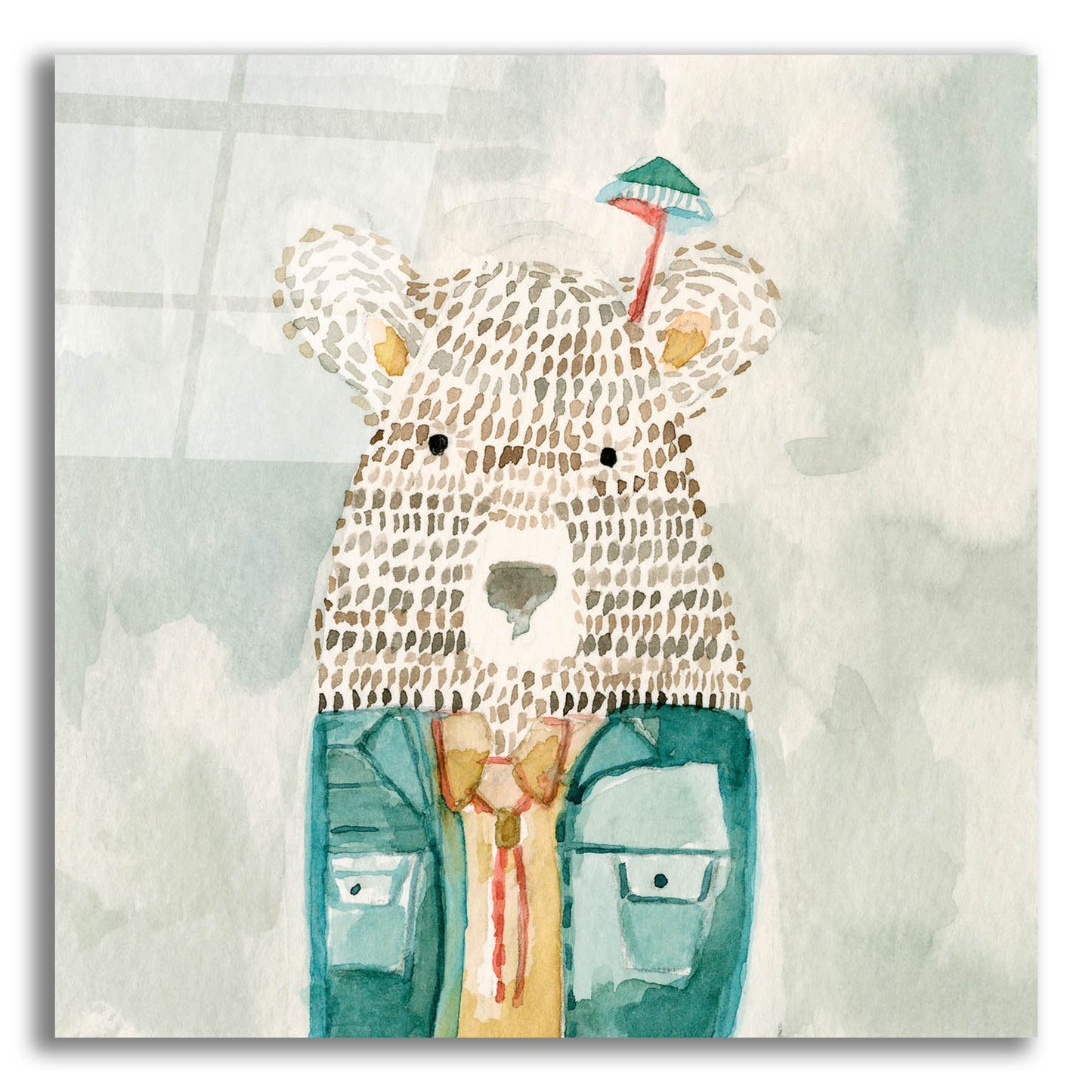 Epic Art 'Mr Bolo Bear' by Natalie Timbrook, Acrylic Glass Wall Art