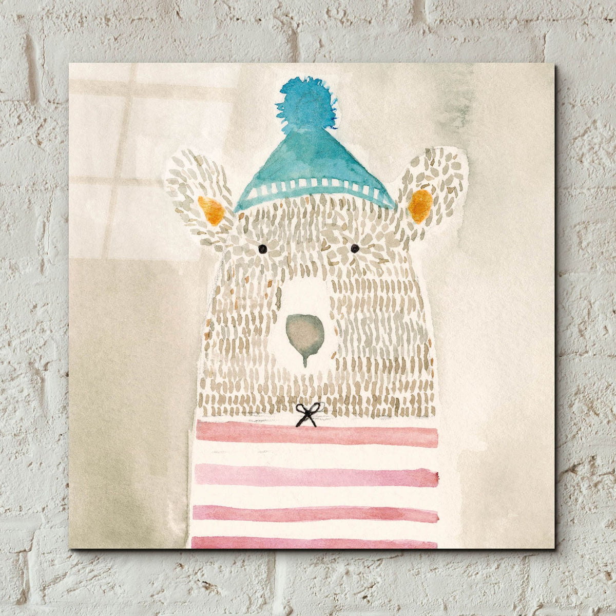 Epic Art 'Rue Bear' by Natalie Timbrook, Acrylic Glass Wall Art,12x12