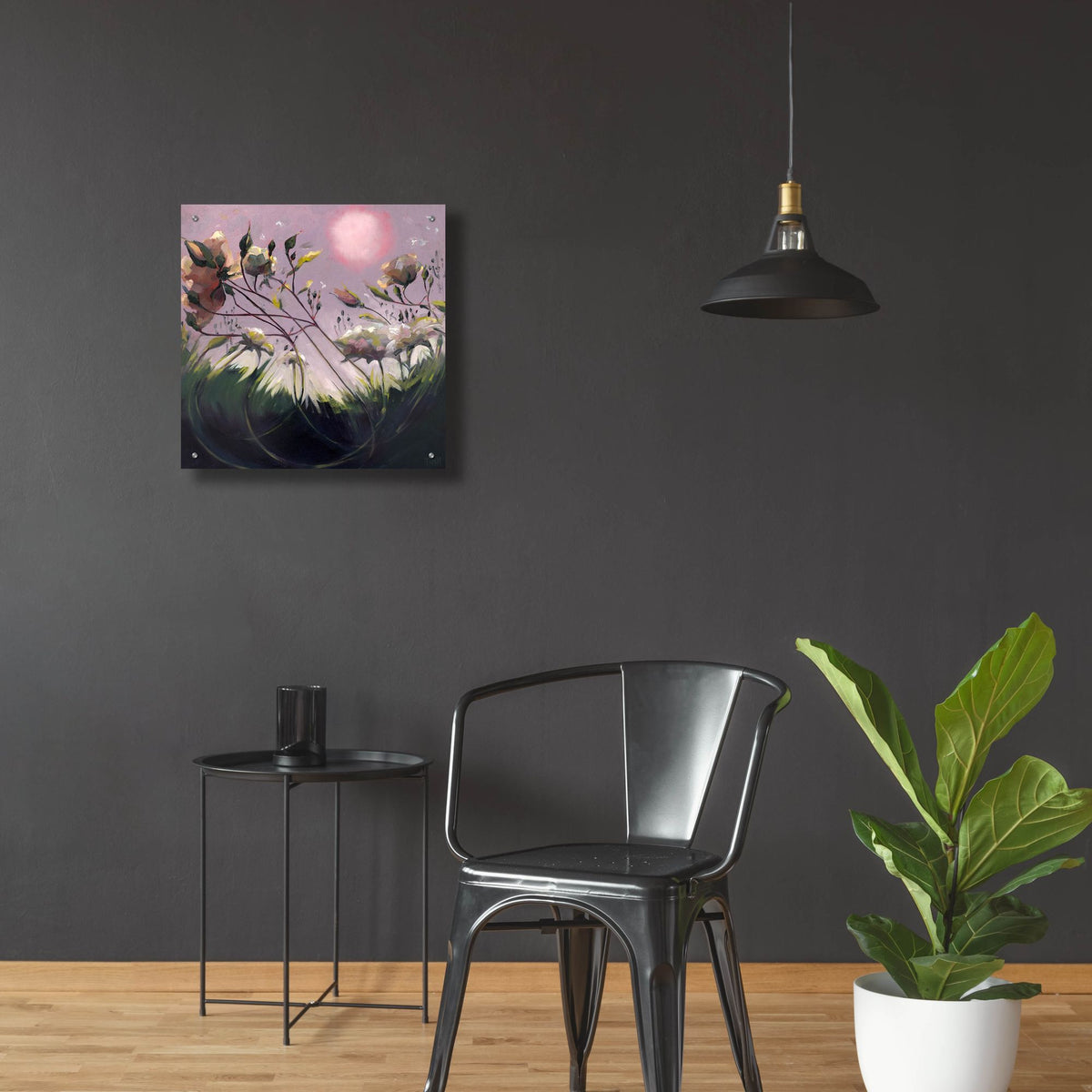 Epic Art 'Evening Communication' by Lisa Timmerman, Acrylic Glass Wall Art,24x24