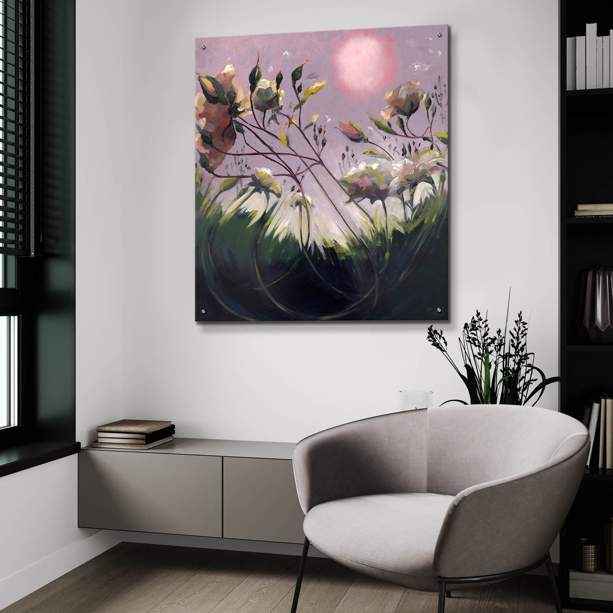 Epic Art 'Evening Communication' by Lisa Timmerman, Acrylic Glass Wall Art,36x36