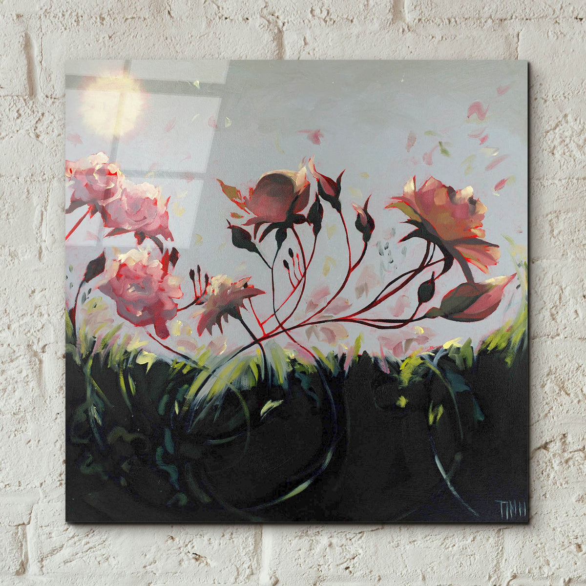 Epic Art 'Morning Communication' by Lisa Timmerman, Acrylic Glass Wall Art,12x12