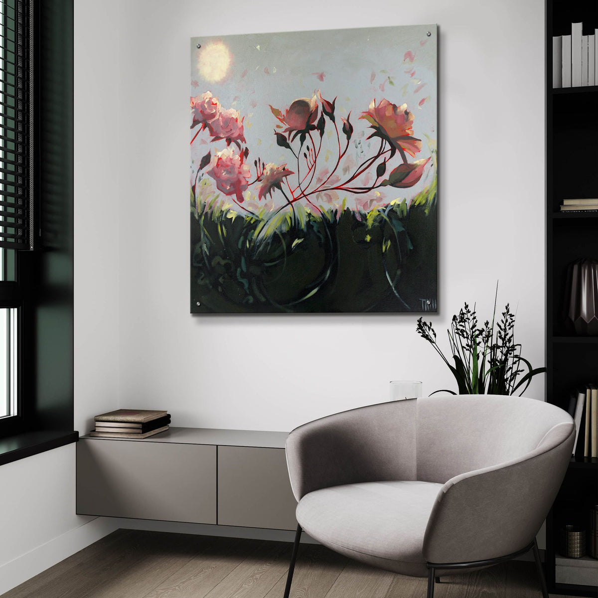 Epic Art 'Morning Communication' by Lisa Timmerman, Acrylic Glass Wall Art,36x36