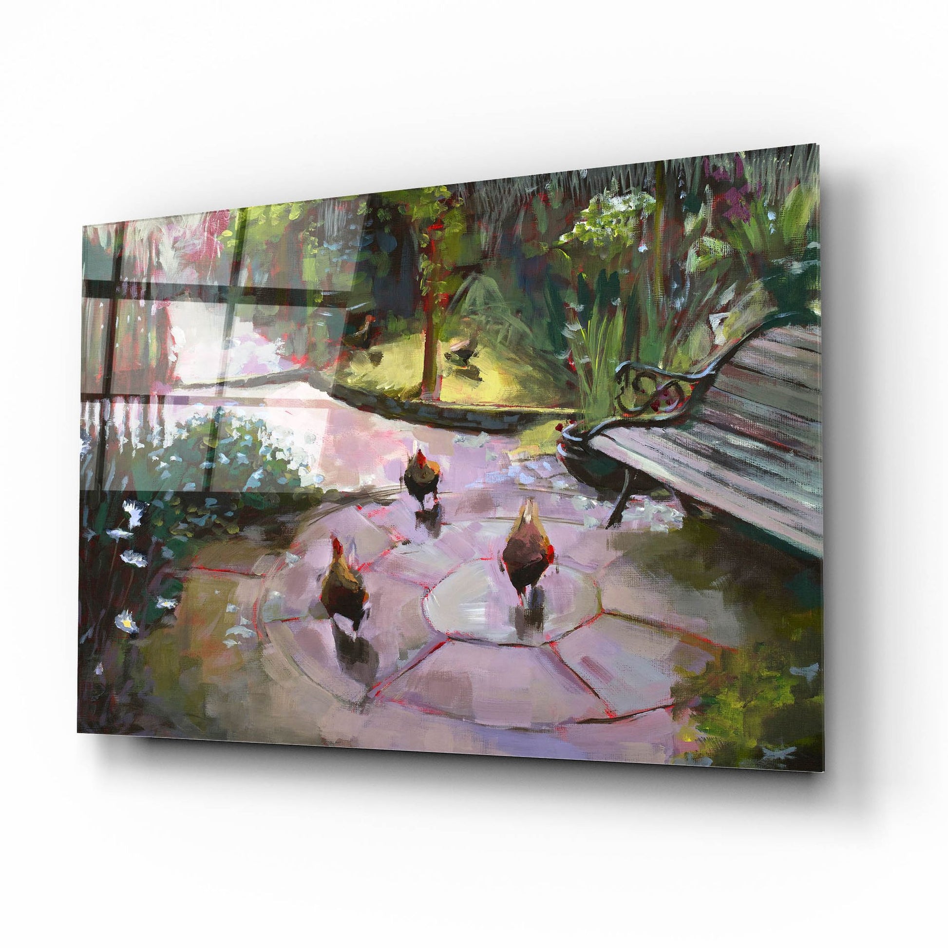 Epic Art 'The Secret Garden' by Lisa Timmerman, Acrylic Glass Wall Art,16x12