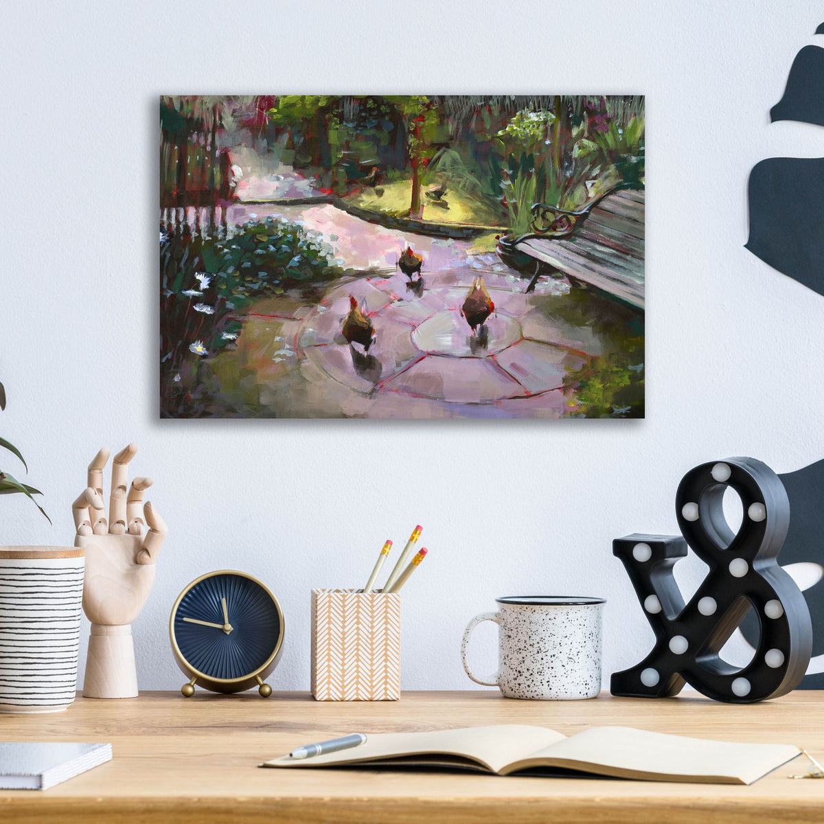 Epic Art 'The Secret Garden' by Lisa Timmerman, Acrylic Glass Wall Art,16x12