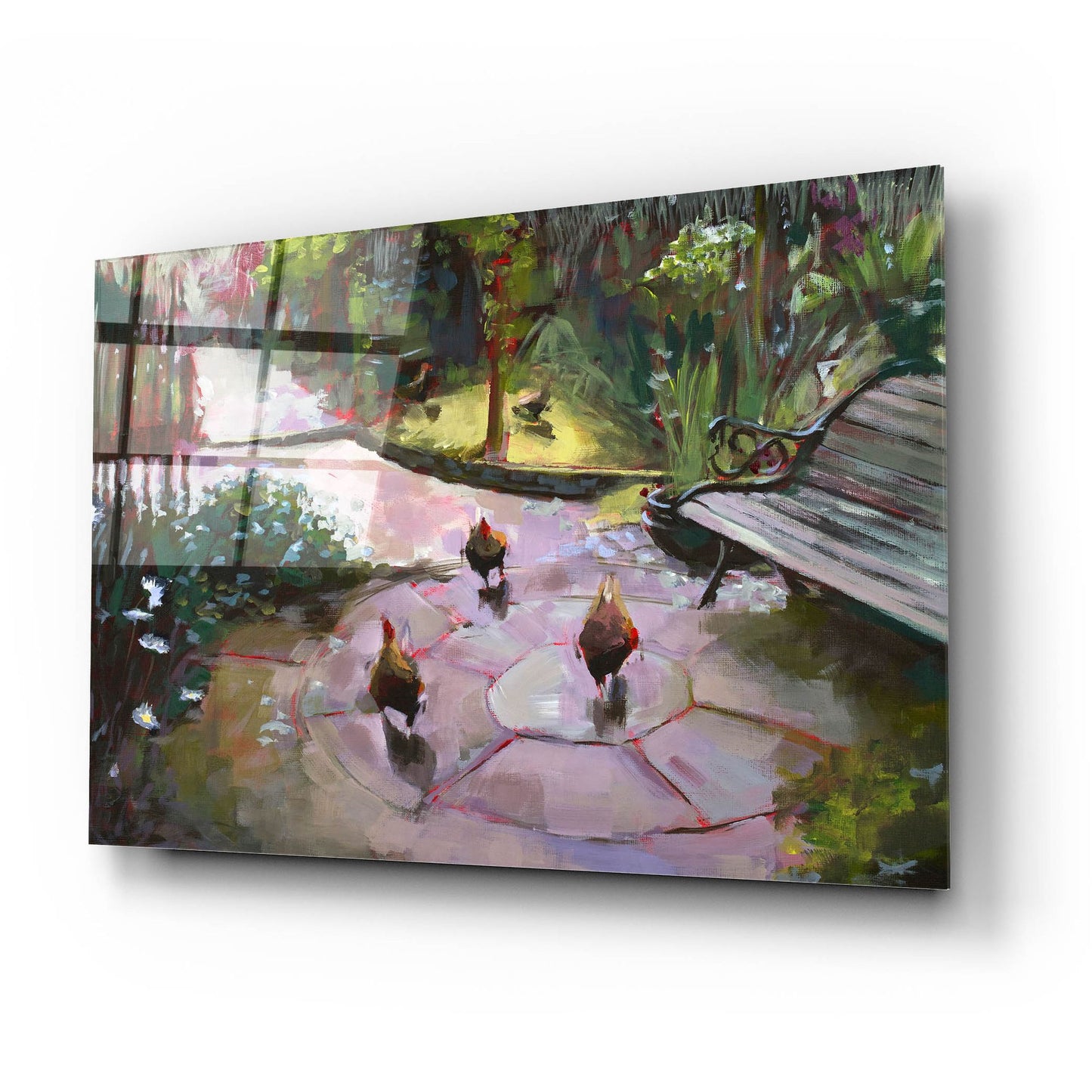Epic Art 'The Secret Garden' by Lisa Timmerman, Acrylic Glass Wall Art,24x16