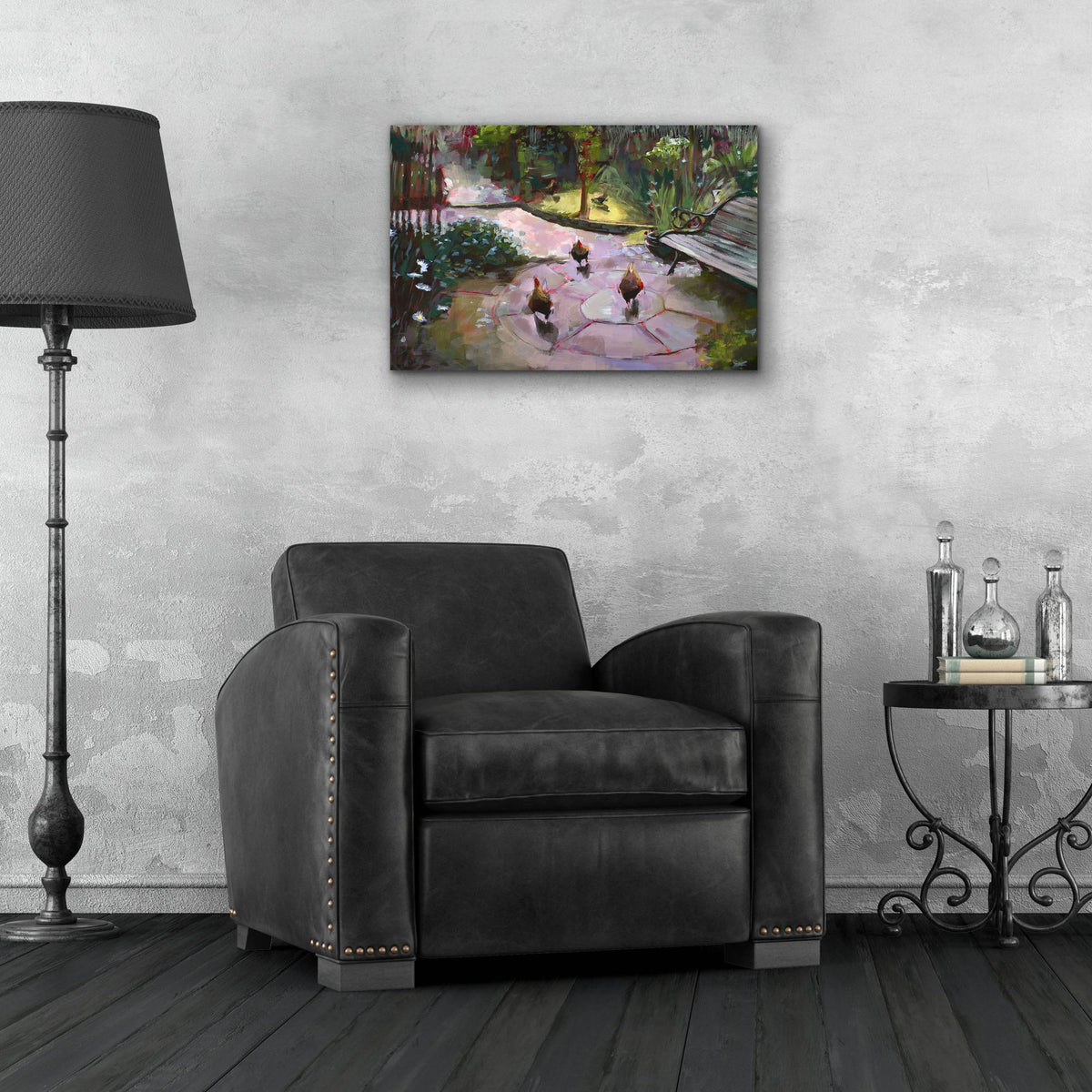 Epic Art 'The Secret Garden' by Lisa Timmerman, Acrylic Glass Wall Art,24x16