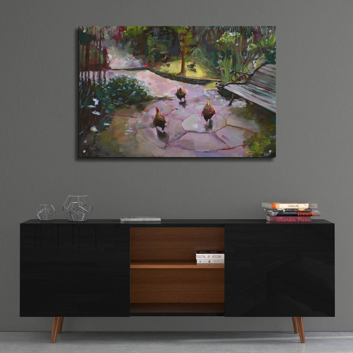 Epic Art 'The Secret Garden' by Lisa Timmerman, Acrylic Glass Wall Art,36x24