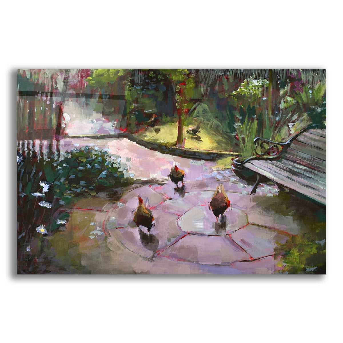 Epic Art 'The Secret Garden' by Lisa Timmerman, Acrylic Glass Wall Art