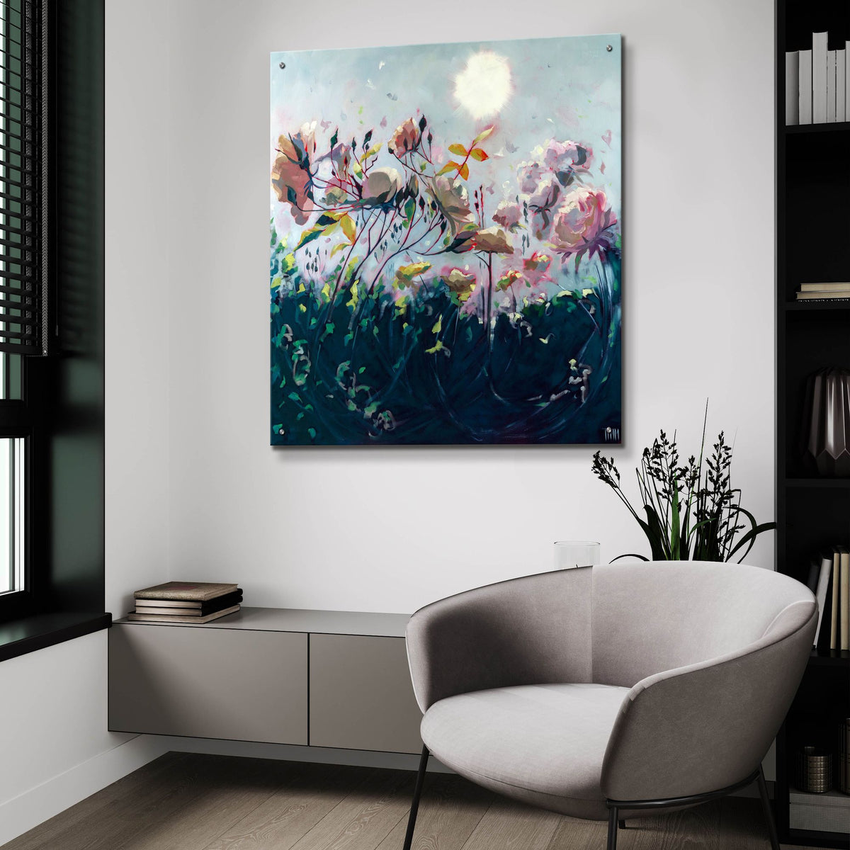 Epic Art 'Underground Communication' by Lisa Timmerman, Acrylic Glass Wall Art,36x36