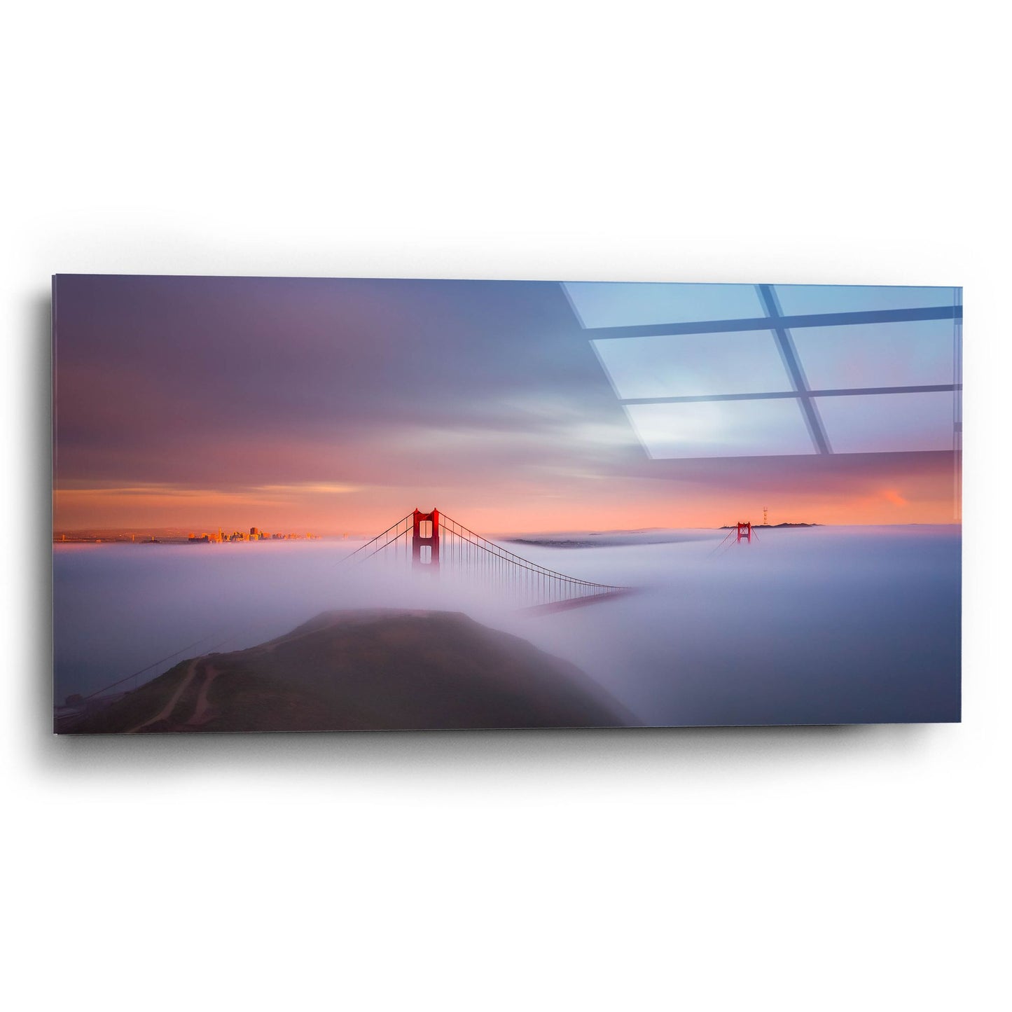 Epic Art 'Just Another Day In The Bay' by Toby Harriman Visuals, Acrylic Glass Wall Art,24x12