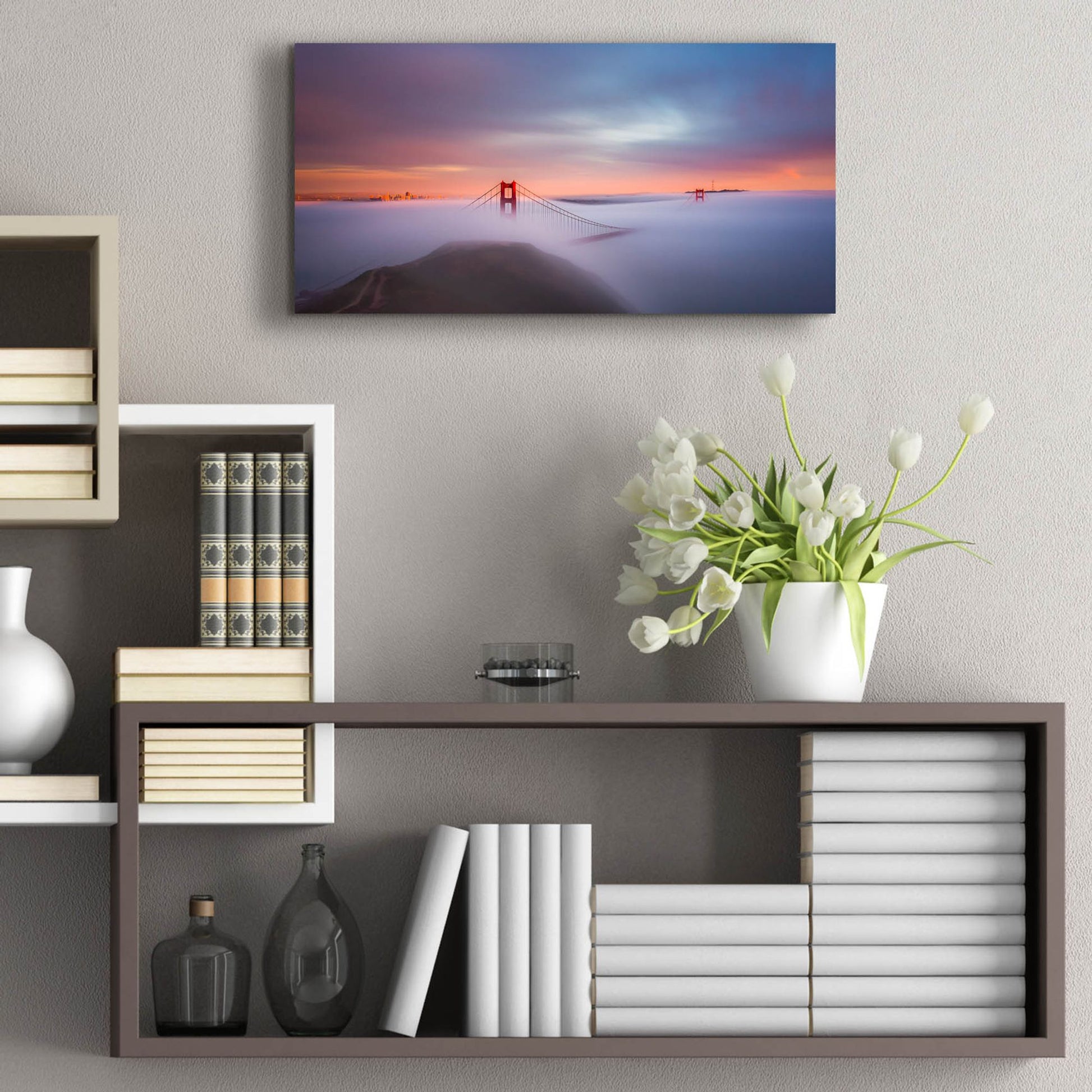 Epic Art 'Just Another Day In The Bay' by Toby Harriman Visuals, Acrylic Glass Wall Art,24x12