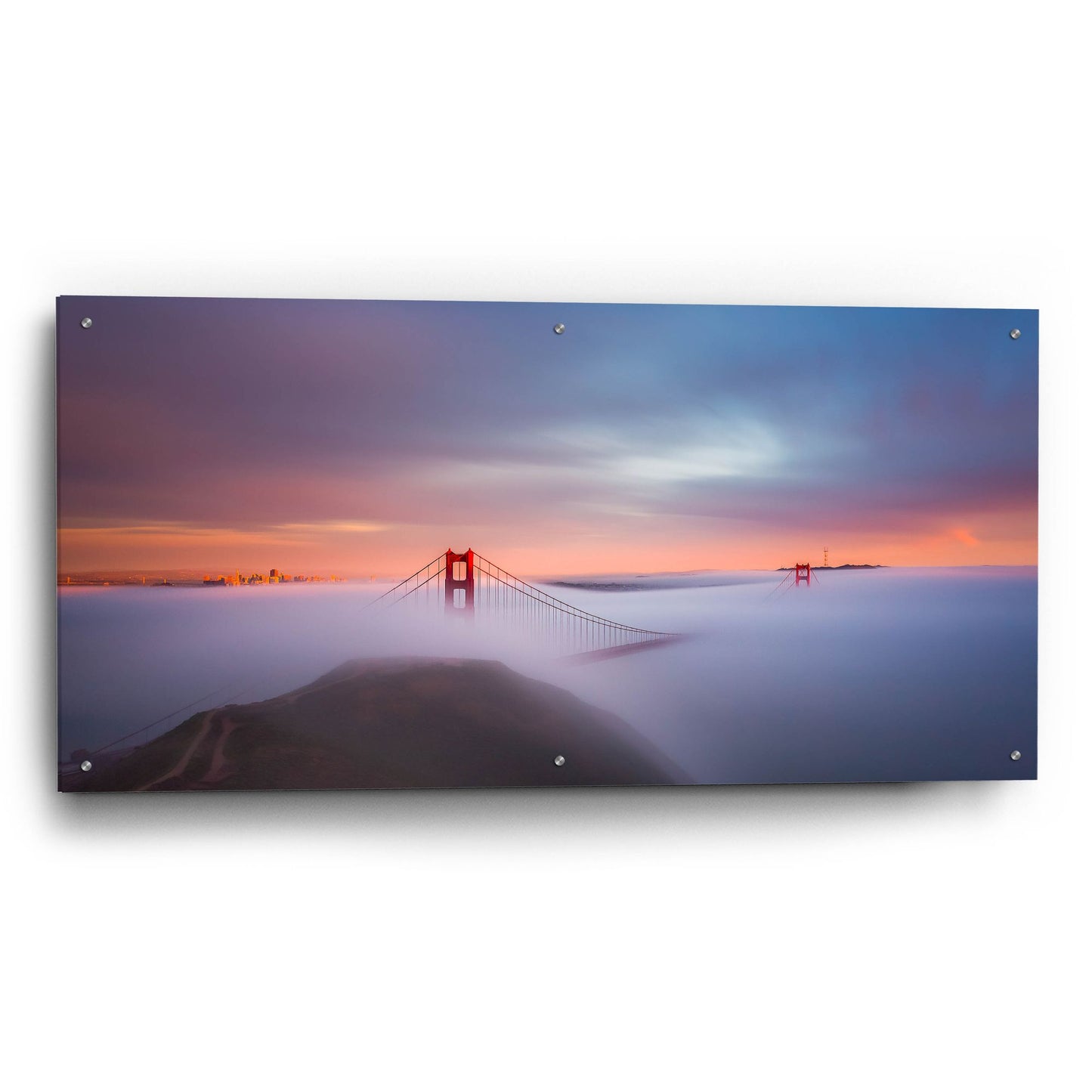 Epic Art 'Just Another Day In The Bay' by Toby Harriman Visuals, Acrylic Glass Wall Art,48x24