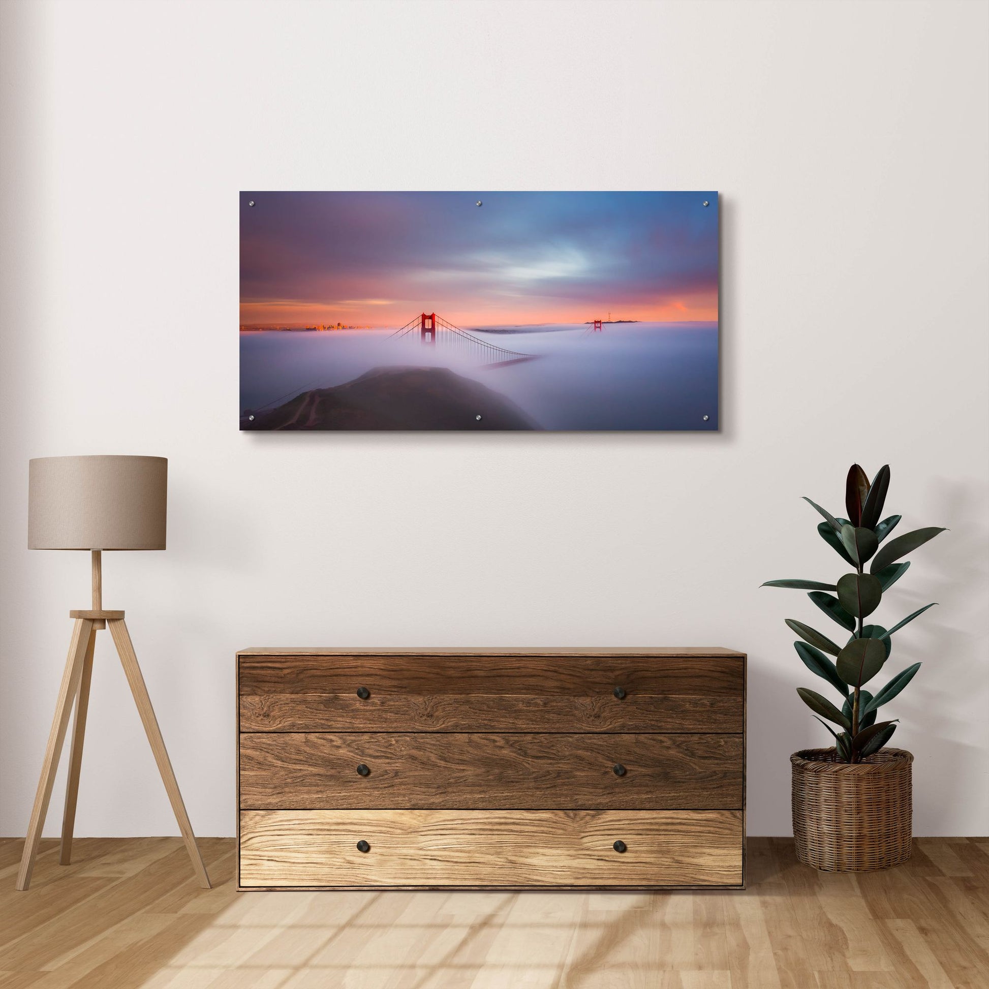 Epic Art 'Just Another Day In The Bay' by Toby Harriman Visuals, Acrylic Glass Wall Art,48x24