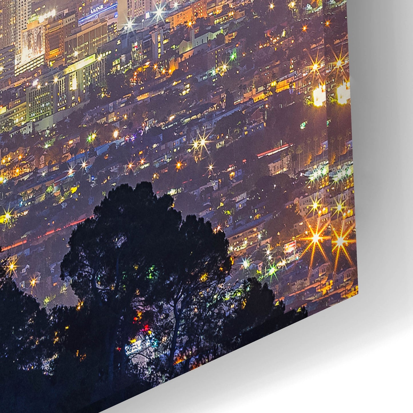 Epic Art 'L A Skyline With Griffith Observatory' by Toby Harriman Visuals, Acrylic Glass Wall Art,24x16