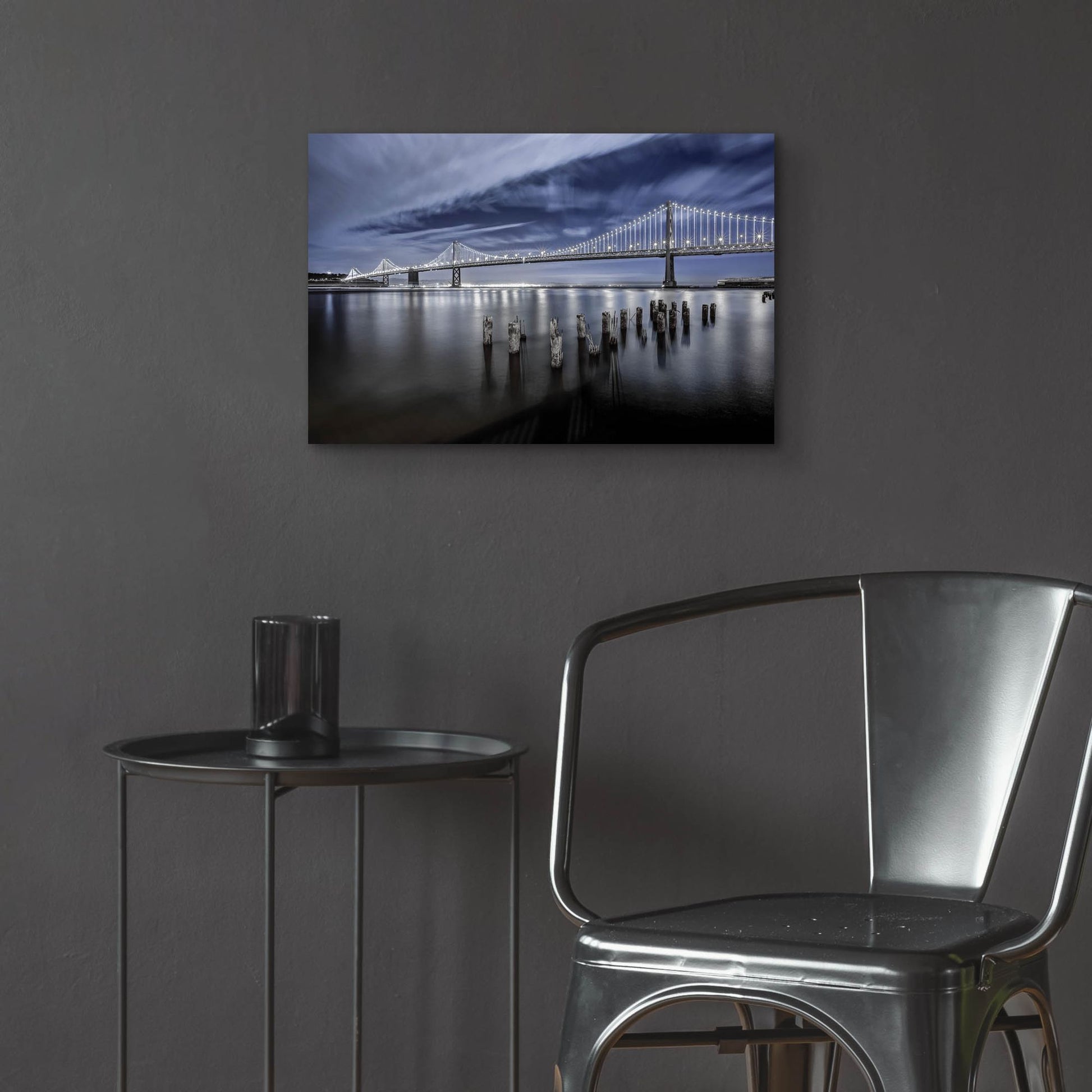 Epic Art 'The Bay Lights' by Toby Harriman Visuals, Acrylic Glass Wall Art,24x16