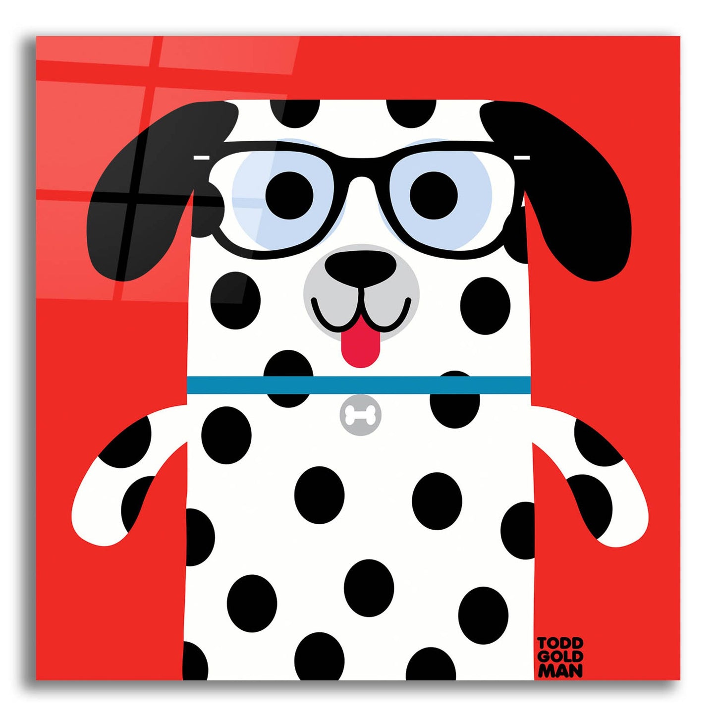 Epic Art 'Bow Wow Dalmation' by Todd Art, Acrylic Glass Wall Art