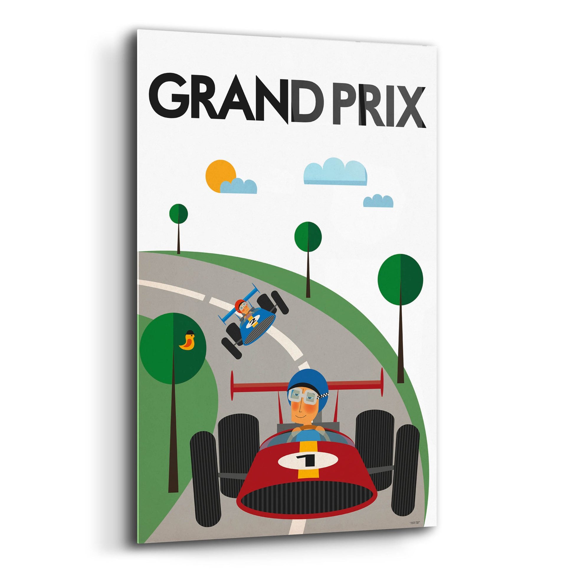 Epic Art 'Grand Prix' by Tomas Design, Acrylic Glass Wall Art,12x16