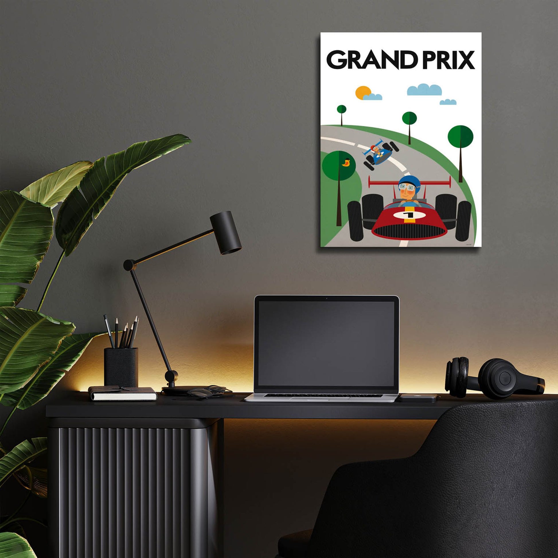 Epic Art 'Grand Prix' by Tomas Design, Acrylic Glass Wall Art,12x16