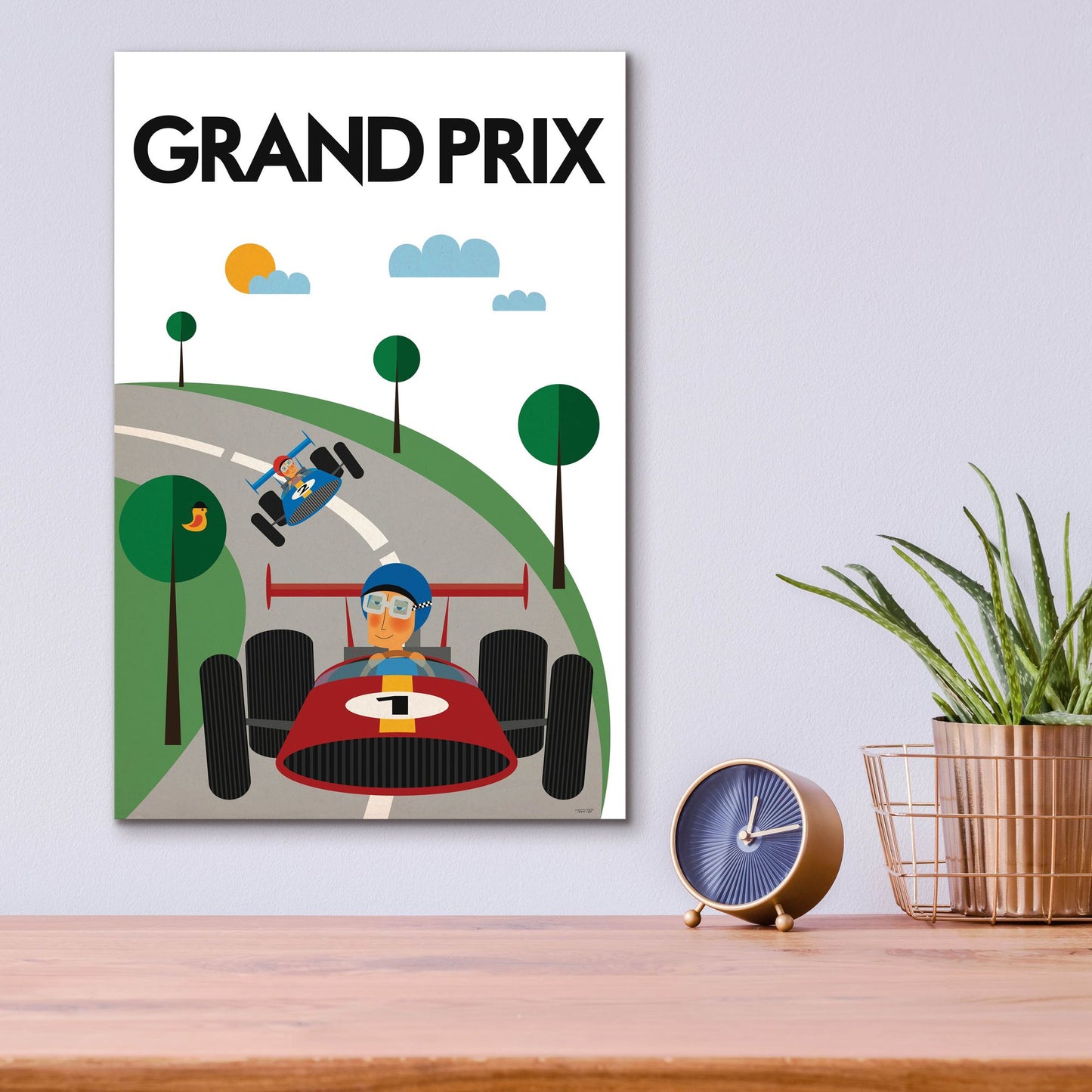 Epic Art 'Grand Prix' by Tomas Design, Acrylic Glass Wall Art,12x16