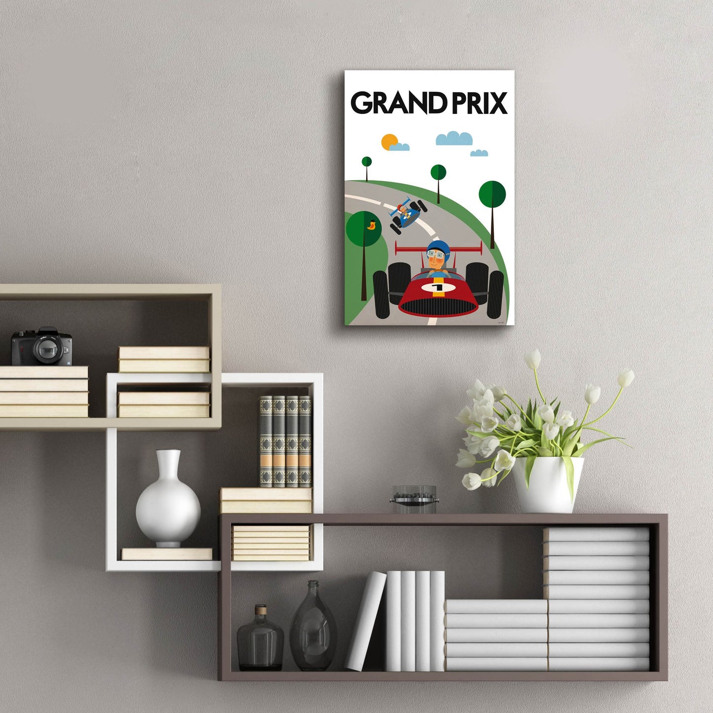 Epic Art 'Grand Prix' by Tomas Design, Acrylic Glass Wall Art,16x24