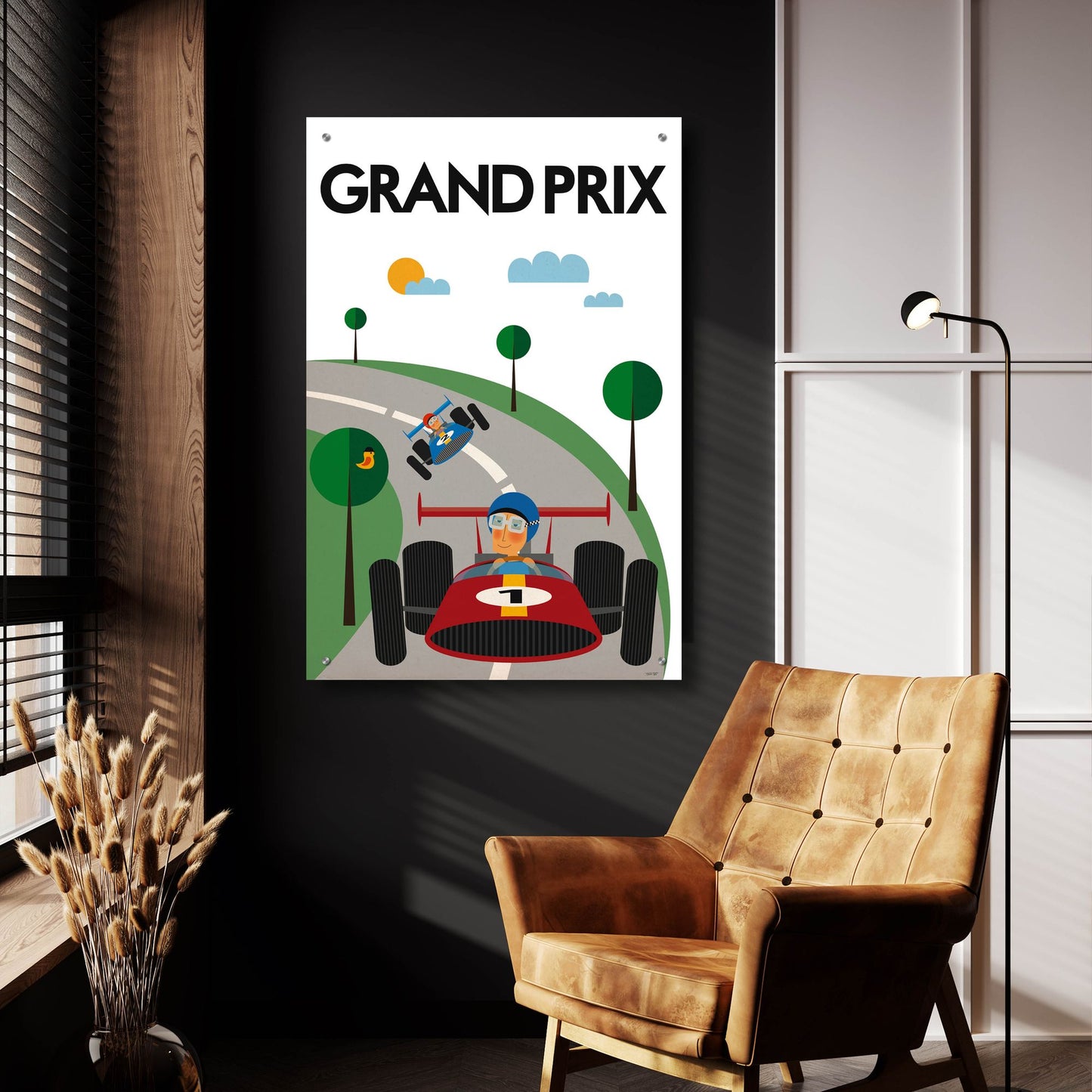 Epic Art 'Grand Prix' by Tomas Design, Acrylic Glass Wall Art,24x36