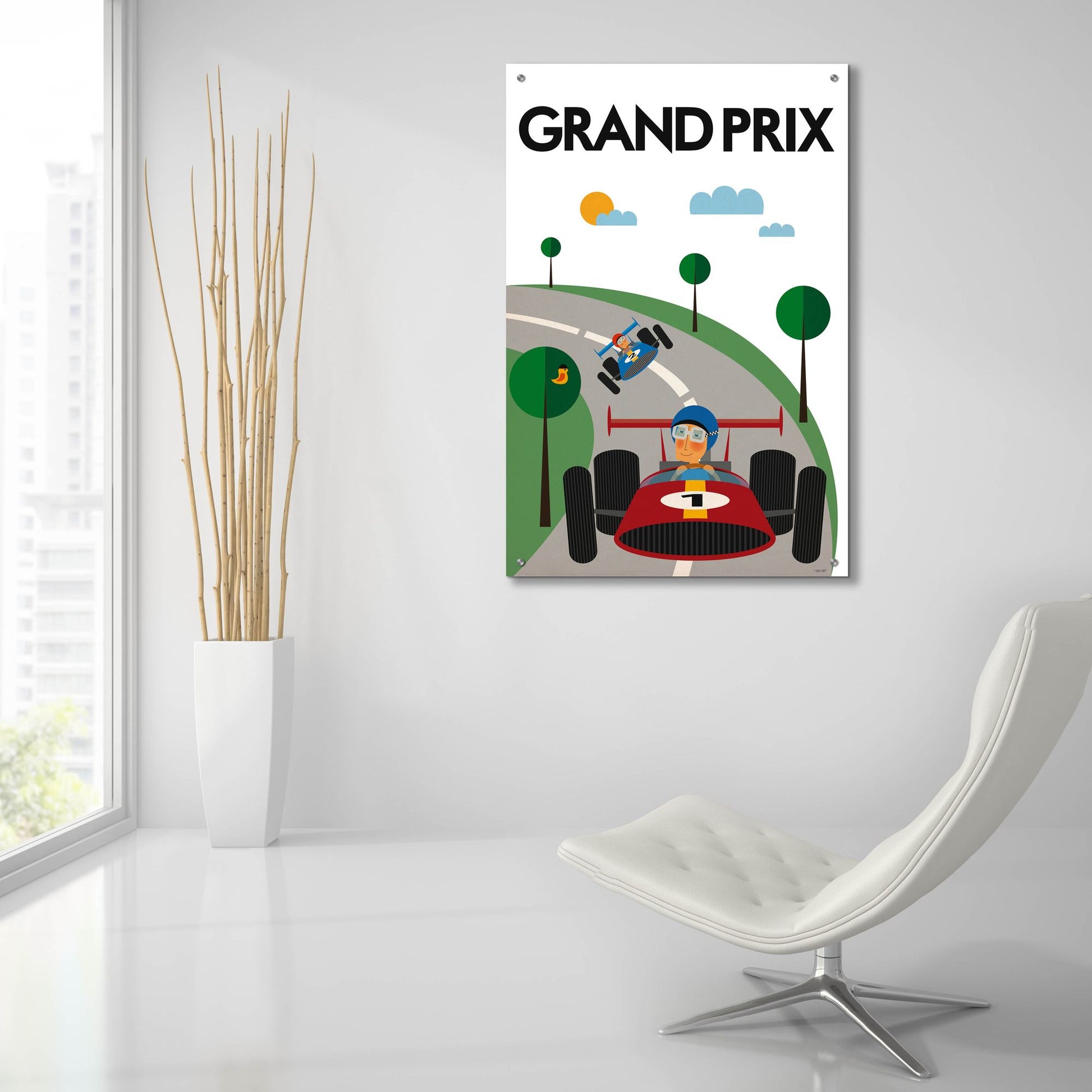 Epic Art 'Grand Prix' by Tomas Design, Acrylic Glass Wall Art,24x36