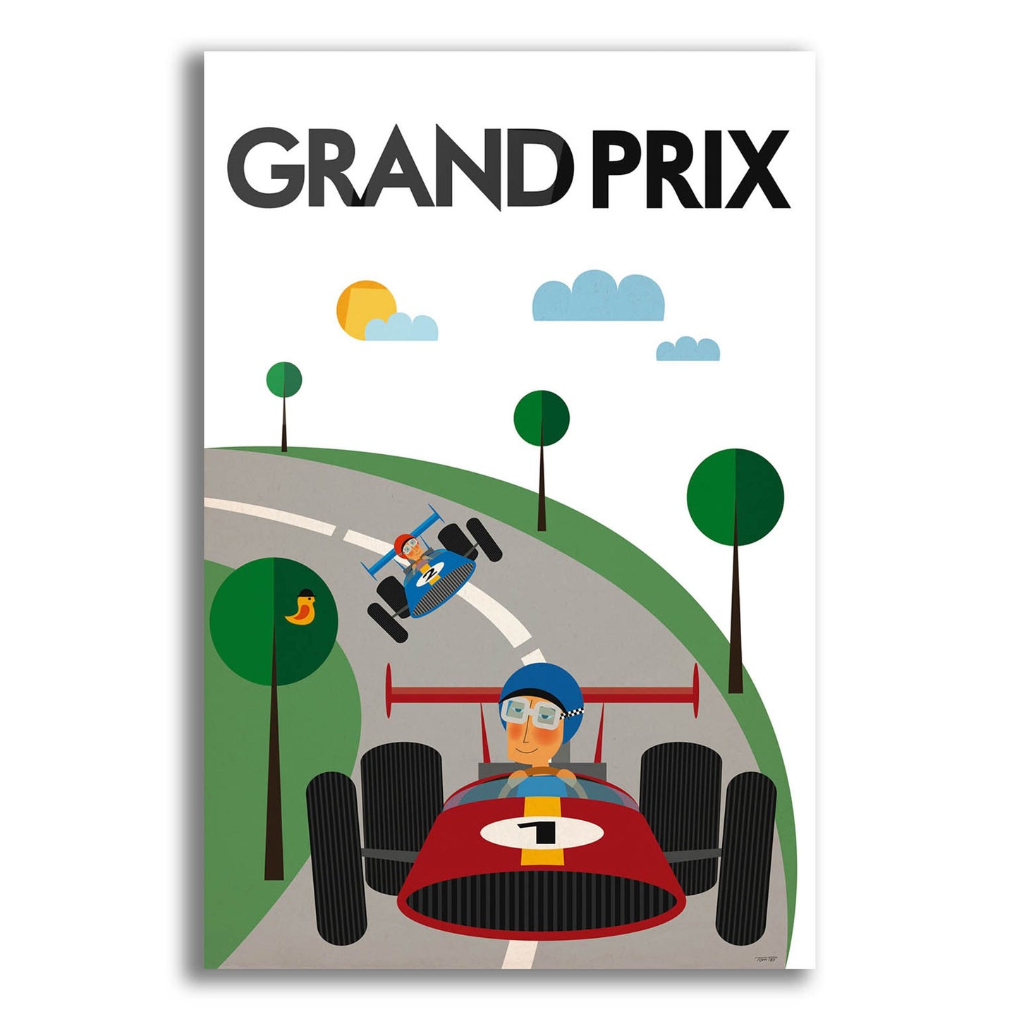 Epic Art 'Grand Prix' by Tomas Design, Acrylic Glass Wall Art