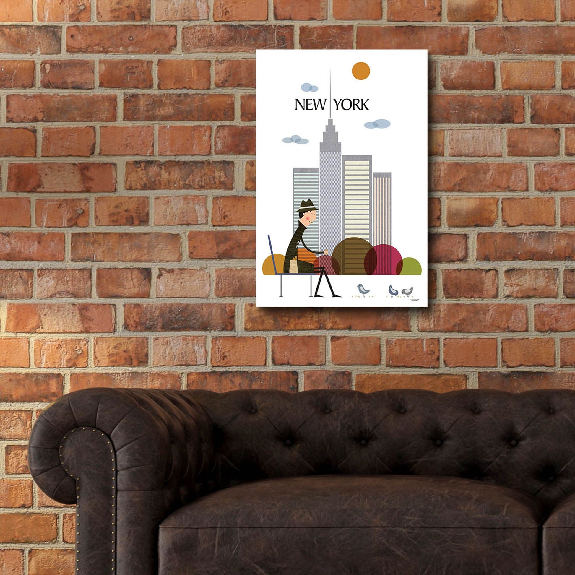 Epic Art 'New York' by Tomas Design, Acrylic Glass Wall Art,16x24