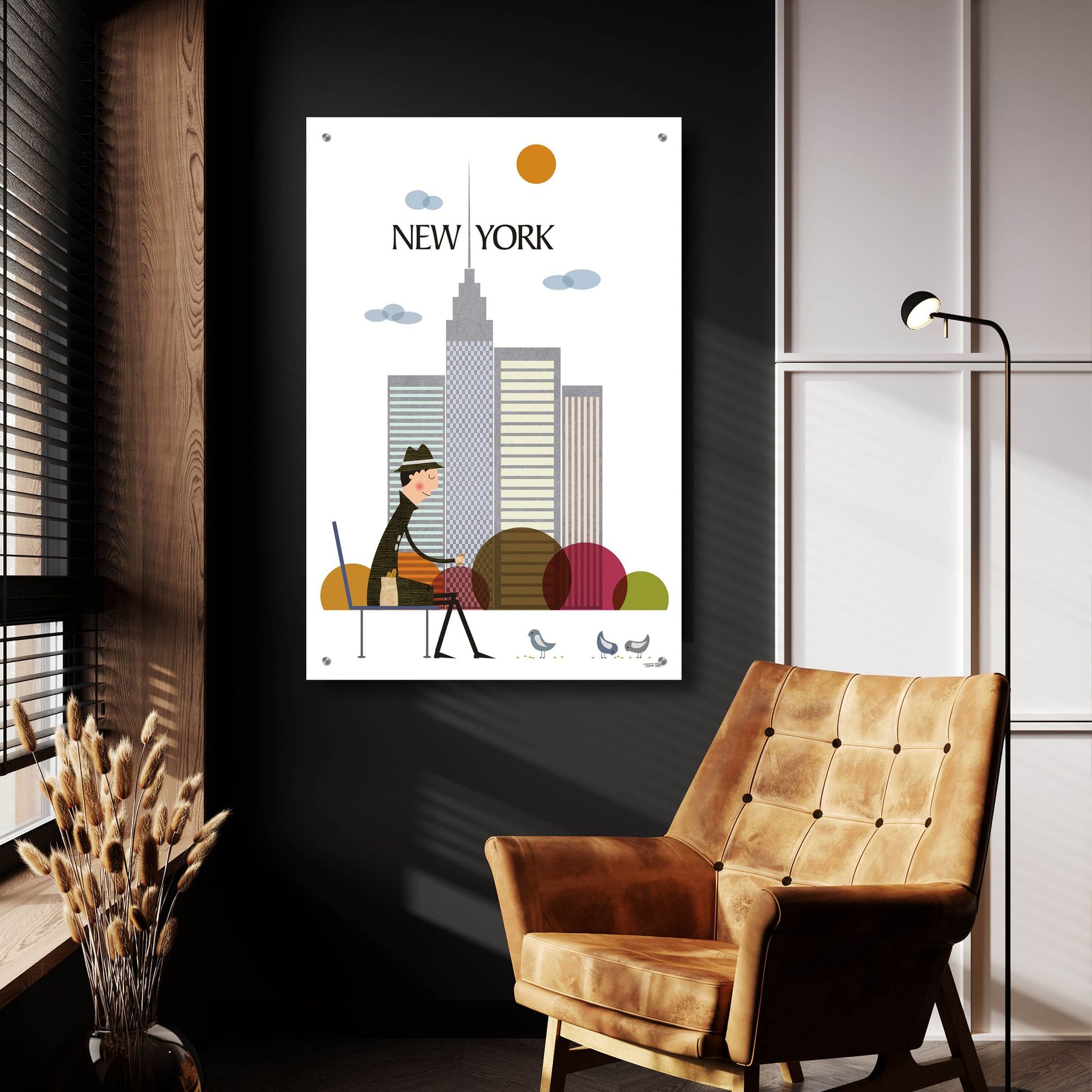 Epic Art 'New York' by Tomas Design, Acrylic Glass Wall Art,24x36