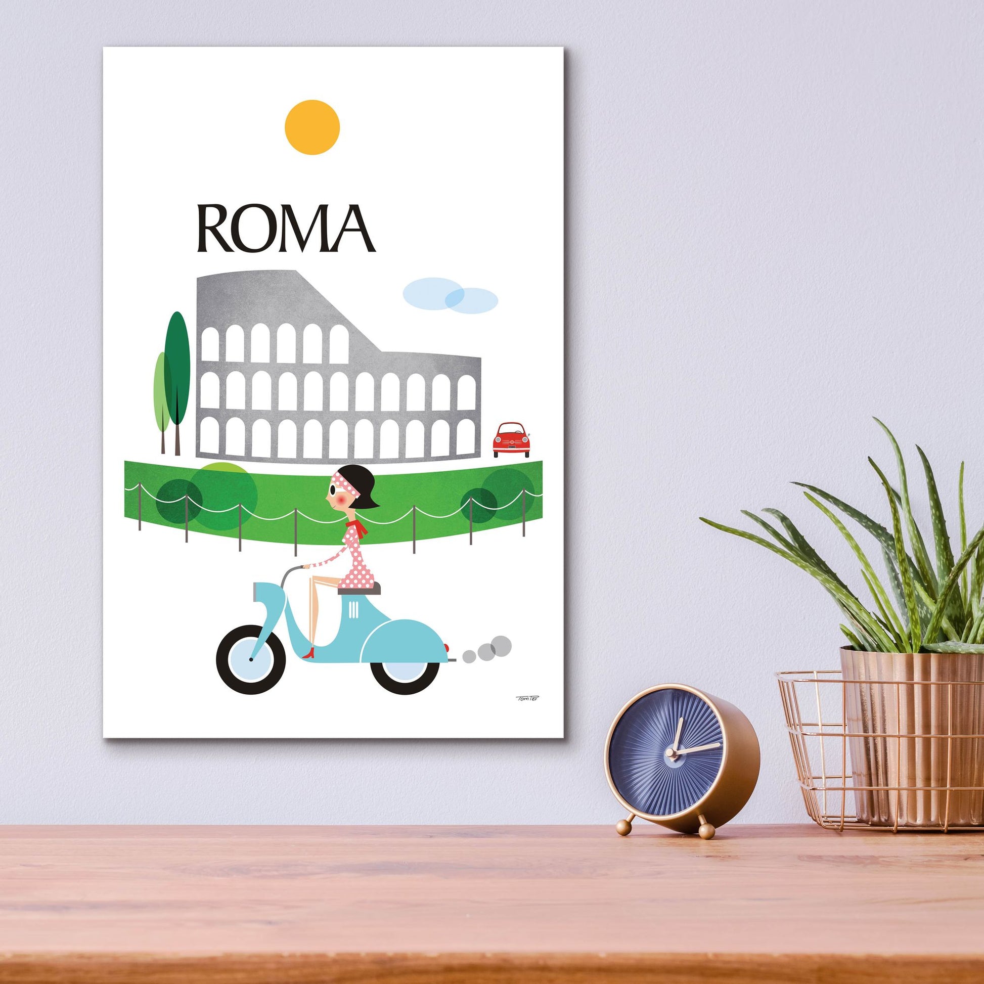 Epic Art 'Roma' by Tomas Design, Acrylic Glass Wall Art,12x16