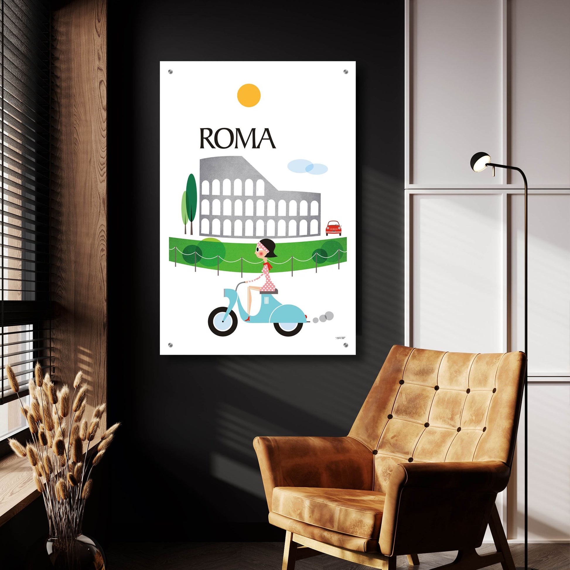 Epic Art 'Roma' by Tomas Design, Acrylic Glass Wall Art,24x36