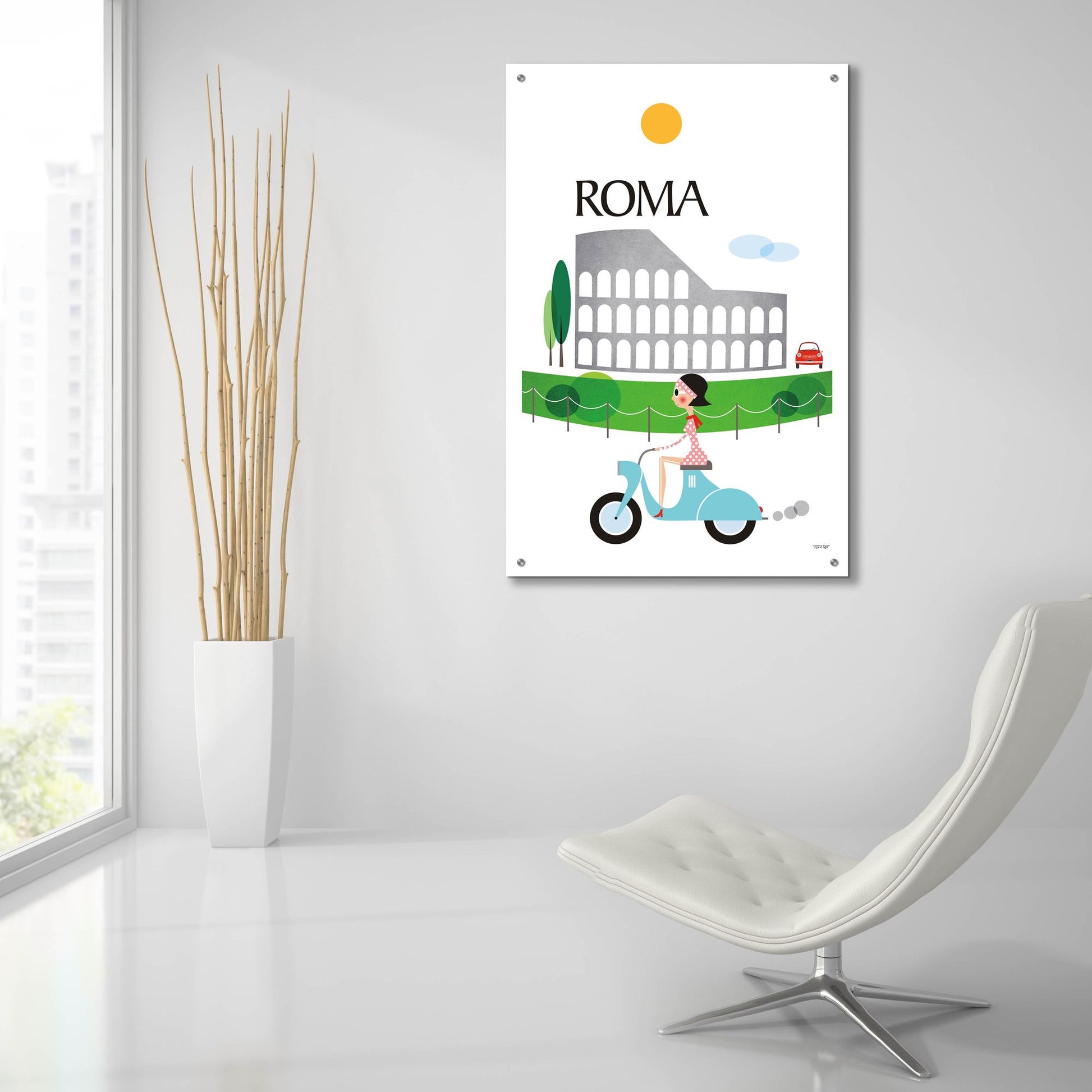 Epic Art 'Roma' by Tomas Design, Acrylic Glass Wall Art,24x36