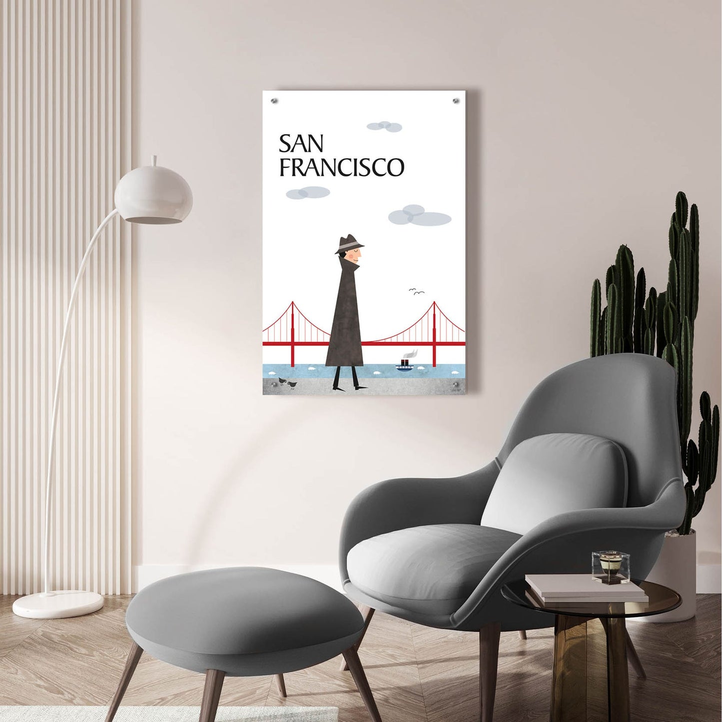 Epic Art 'San Francisco' by Tomas Design, Acrylic Glass Wall Art,24x36