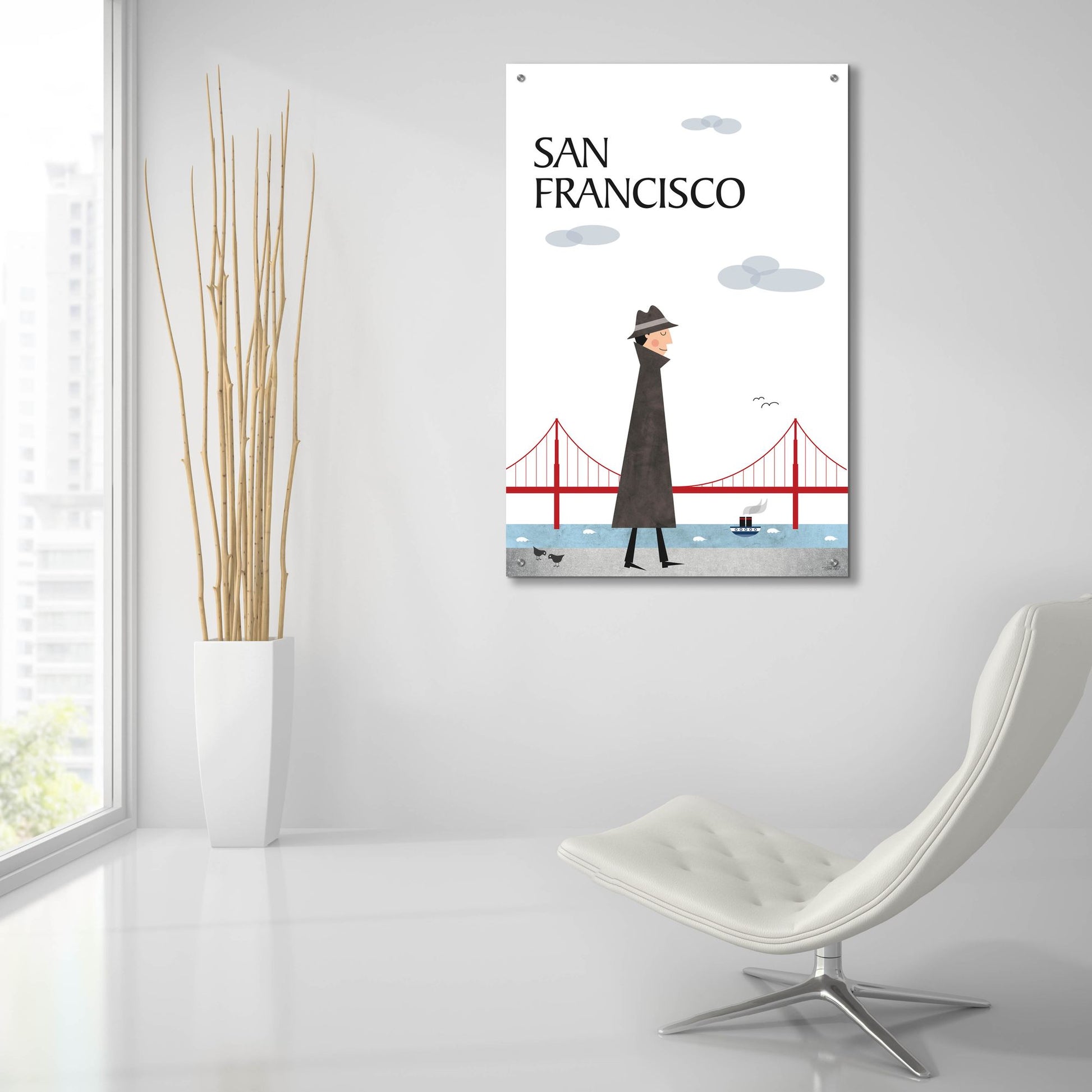 Epic Art 'San Francisco' by Tomas Design, Acrylic Glass Wall Art,24x36