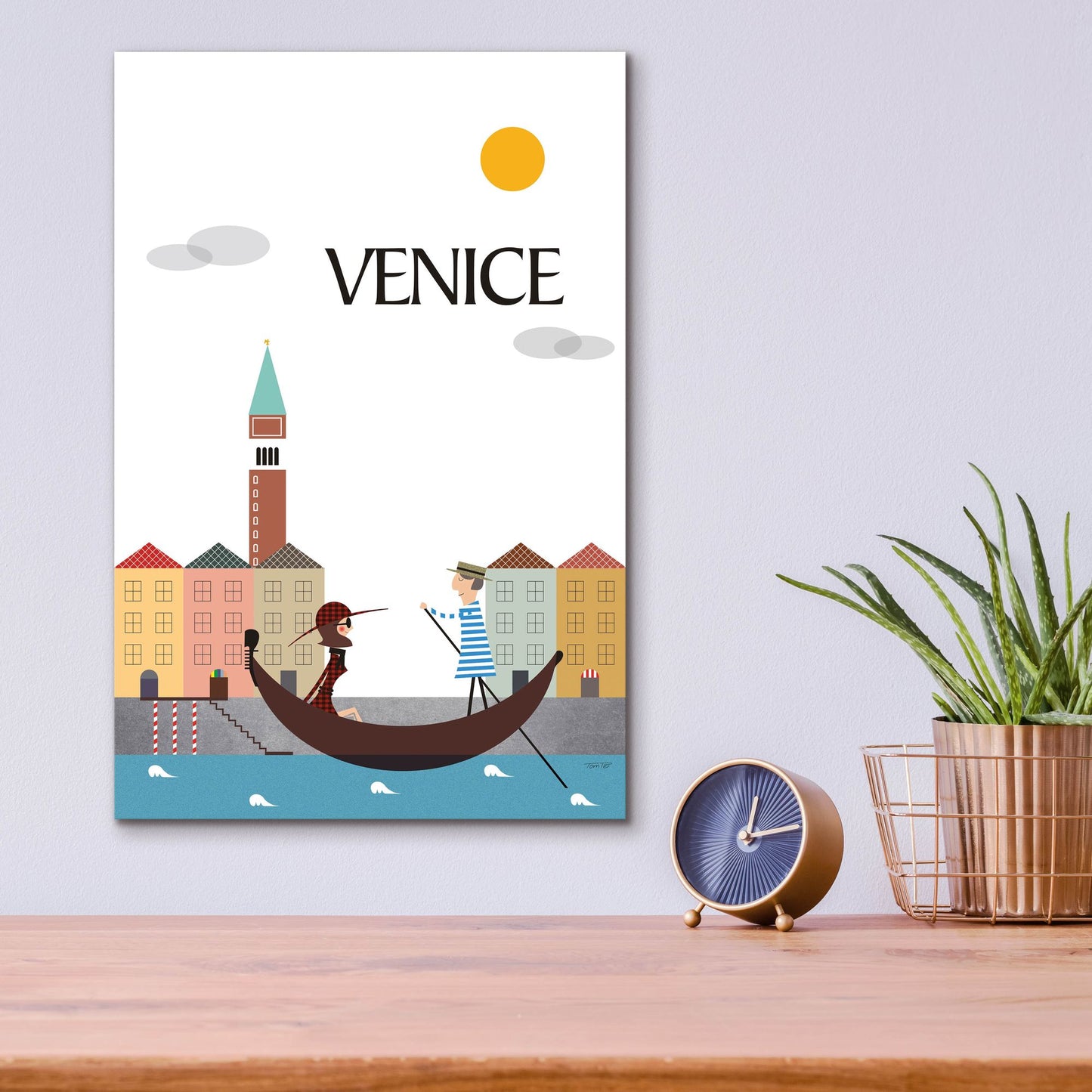 Epic Art 'Venice' by Tomas Design, Acrylic Glass Wall Art,12x16