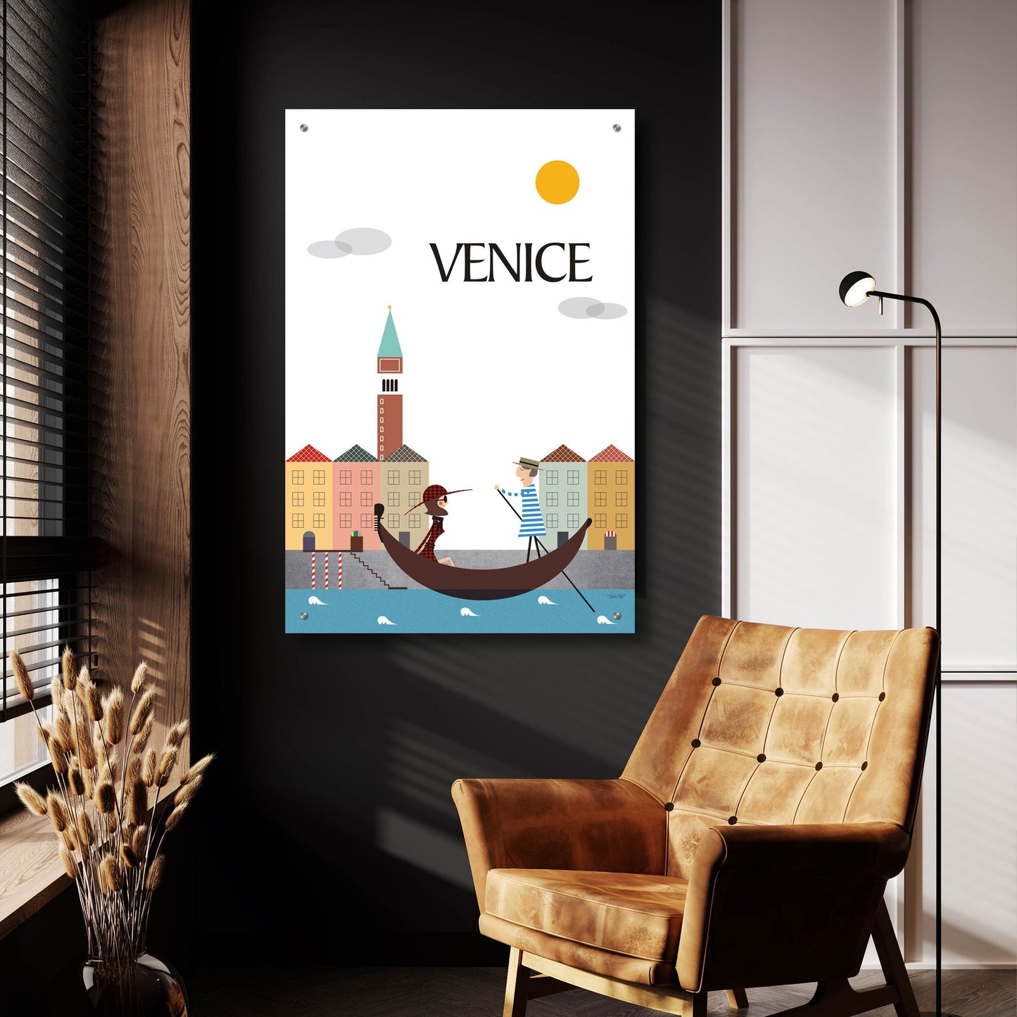 Epic Art 'Venice' by Tomas Design, Acrylic Glass Wall Art,24x36