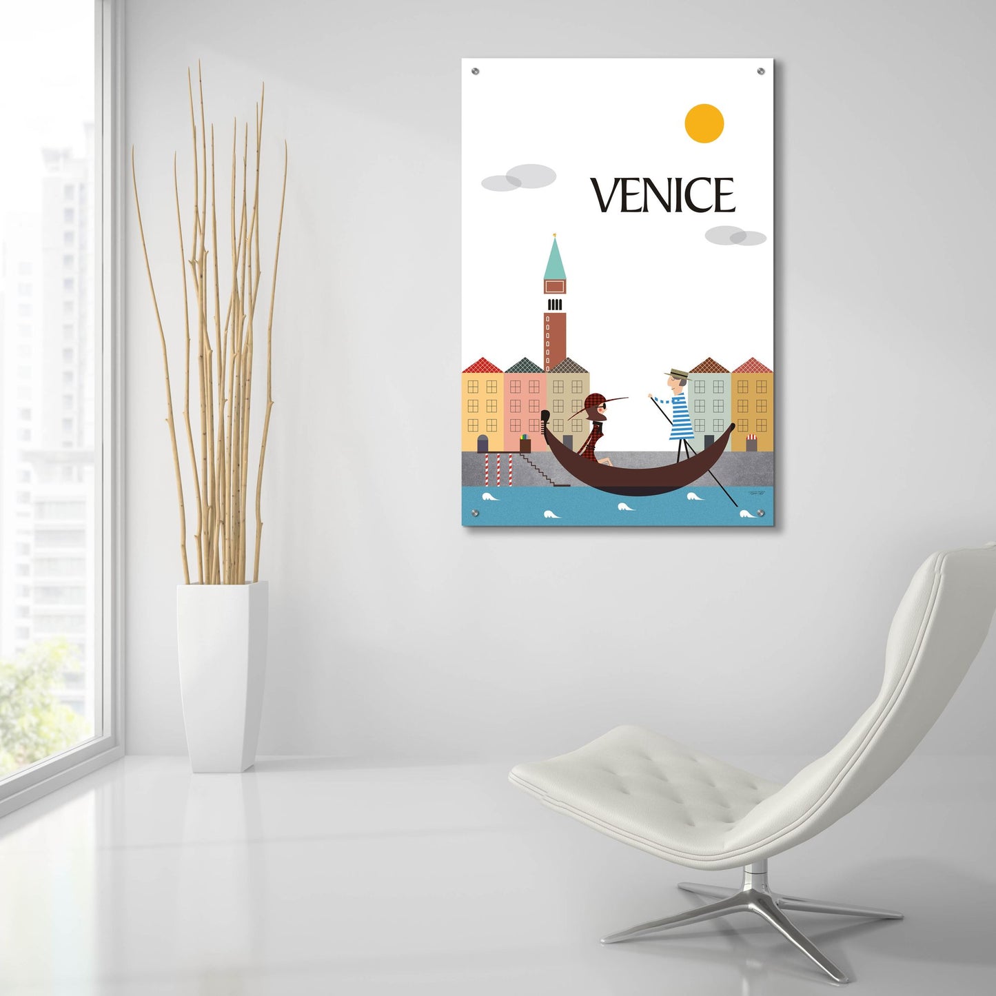 Epic Art 'Venice' by Tomas Design, Acrylic Glass Wall Art,24x36