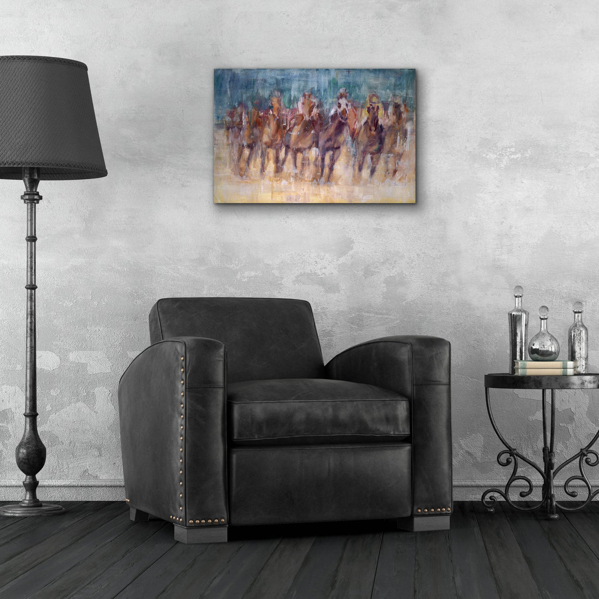Epic Art 'Final Sprint' by Valtcho Tonov, Acrylic Glass Wall Art,24x16