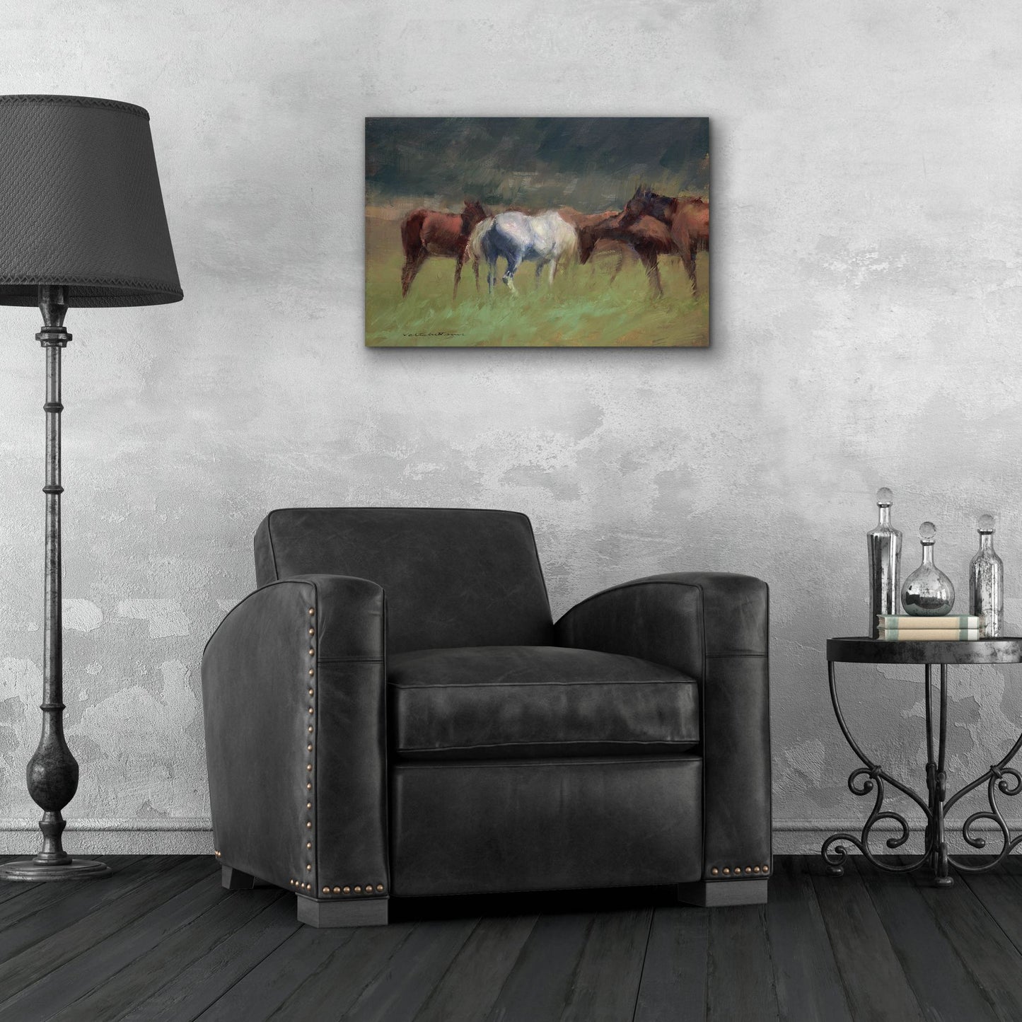 Epic Art 'Southern Horses' by Valtcho Tonov, Acrylic Glass Wall Art,24x16