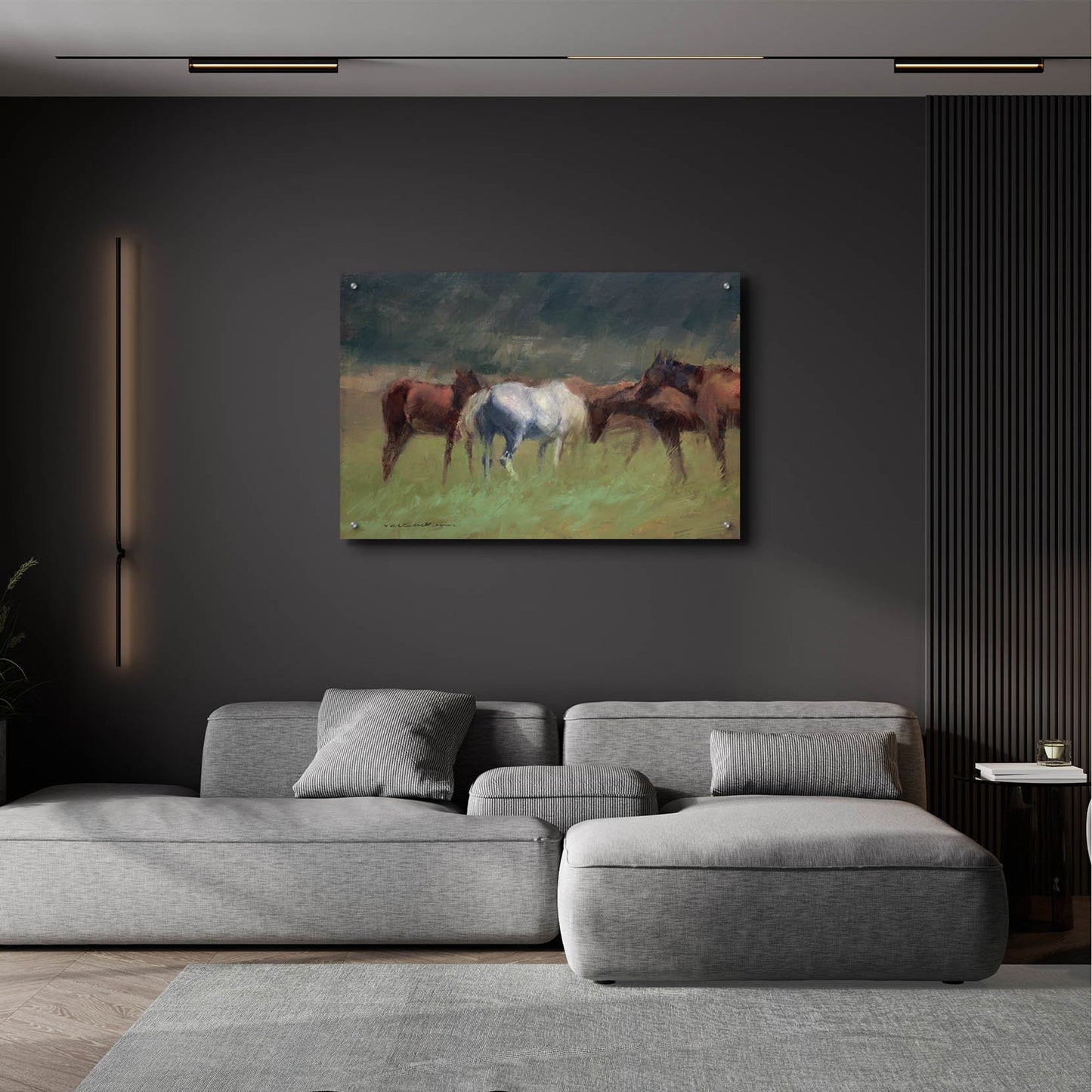 Epic Art 'Southern Horses' by Valtcho Tonov, Acrylic Glass Wall Art,36x24