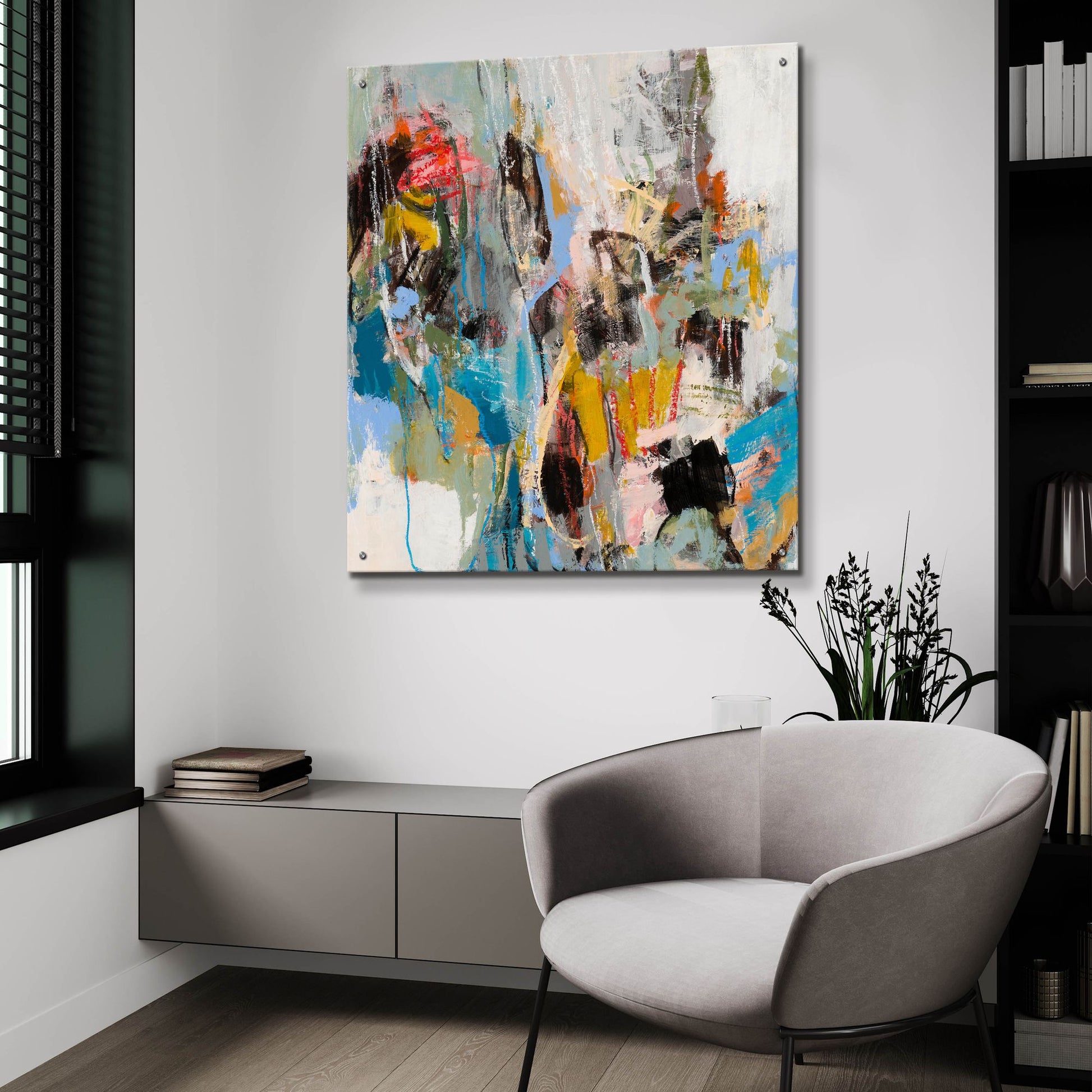 Epic Art 'Adelaide' by Jeffrey Tover, Acrylic Glass Wall Art,36x36