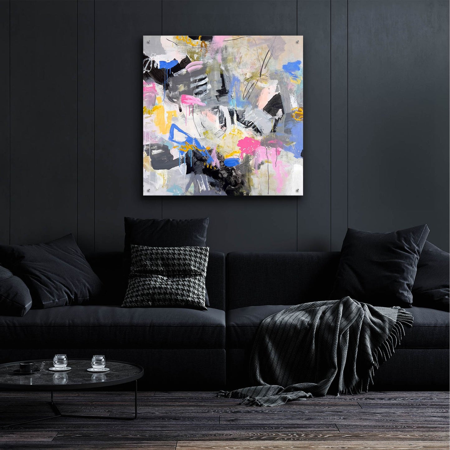 Epic Art 'Cotton Candy Mountain' by Jeffrey Tover, Acrylic Glass Wall Art,36x36