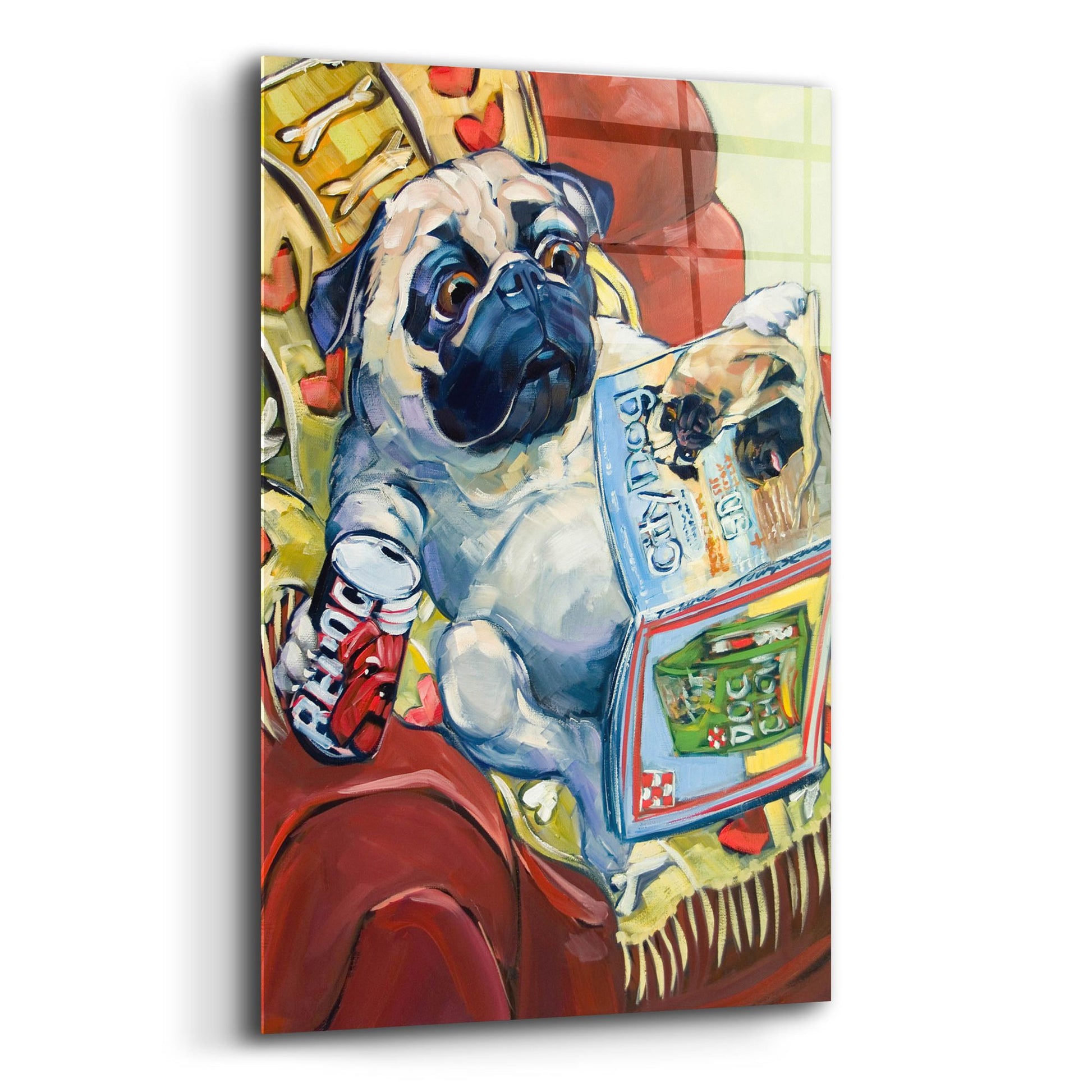 Epic Art 'Bark A Lounger' by CR Townsend, Acrylic Glass Wall Art,12x16