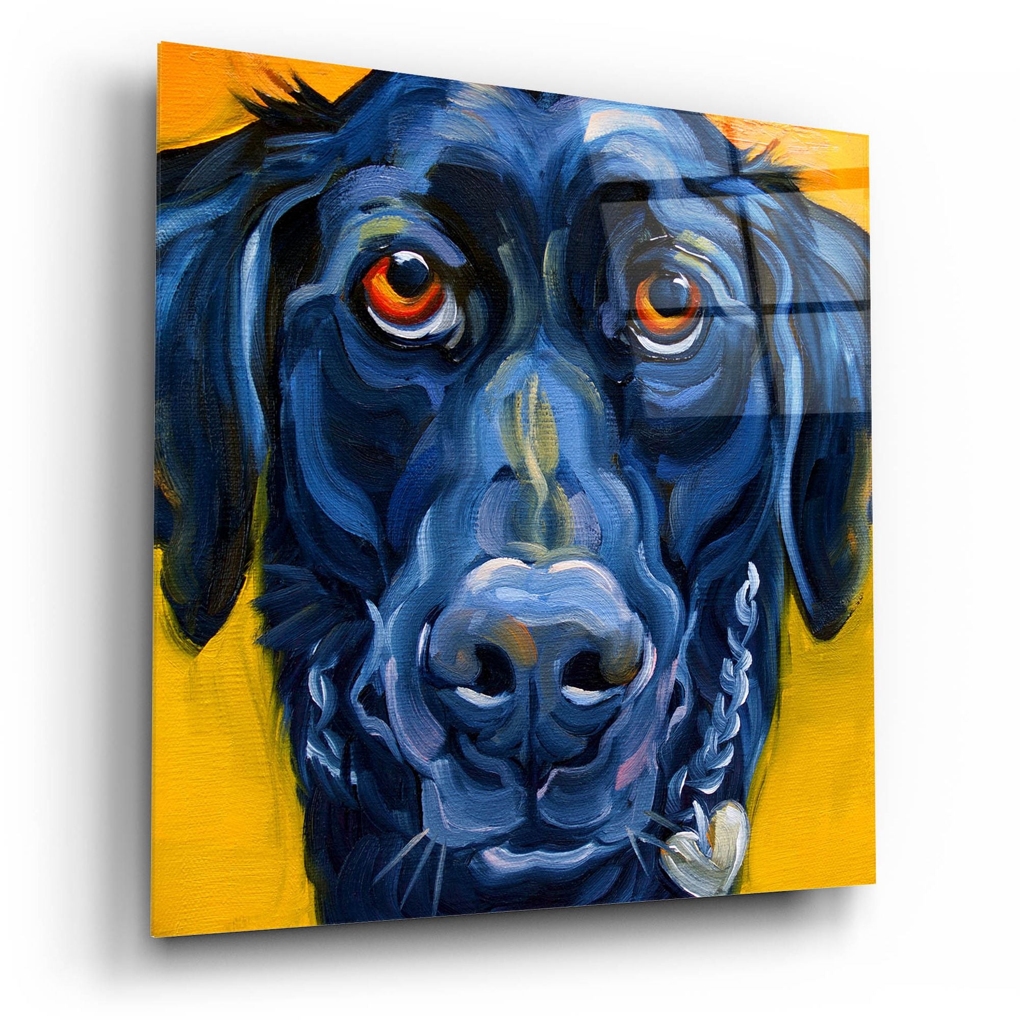 Black dog wall on sale art